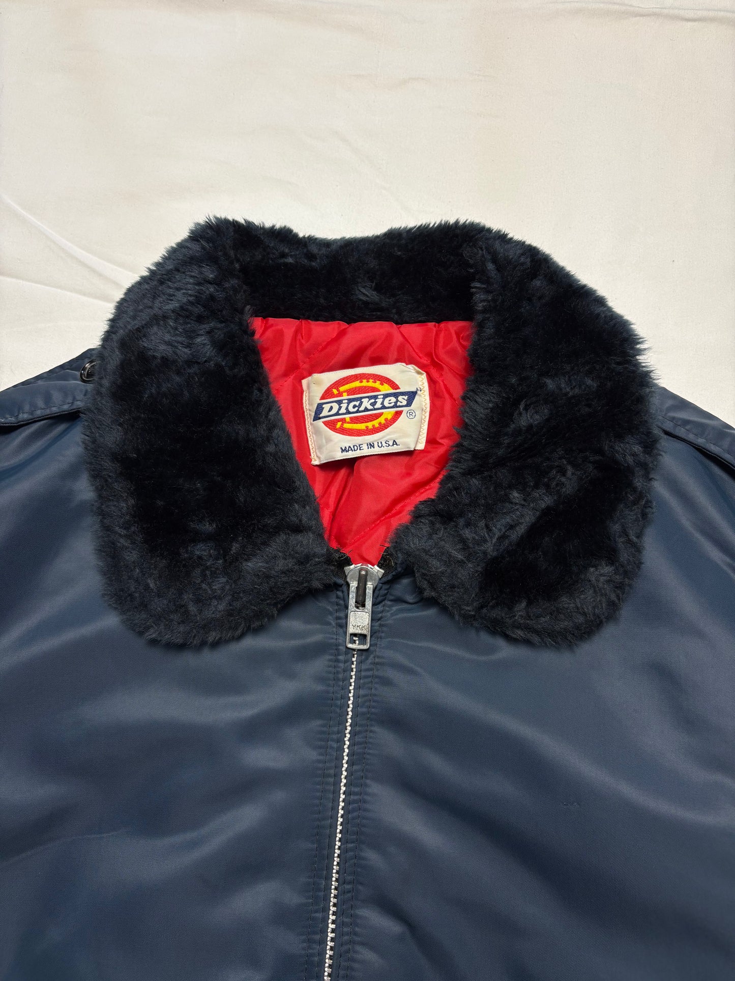 Dickies Workwear 90s Fur Collar Bomber Jacket (XL)
