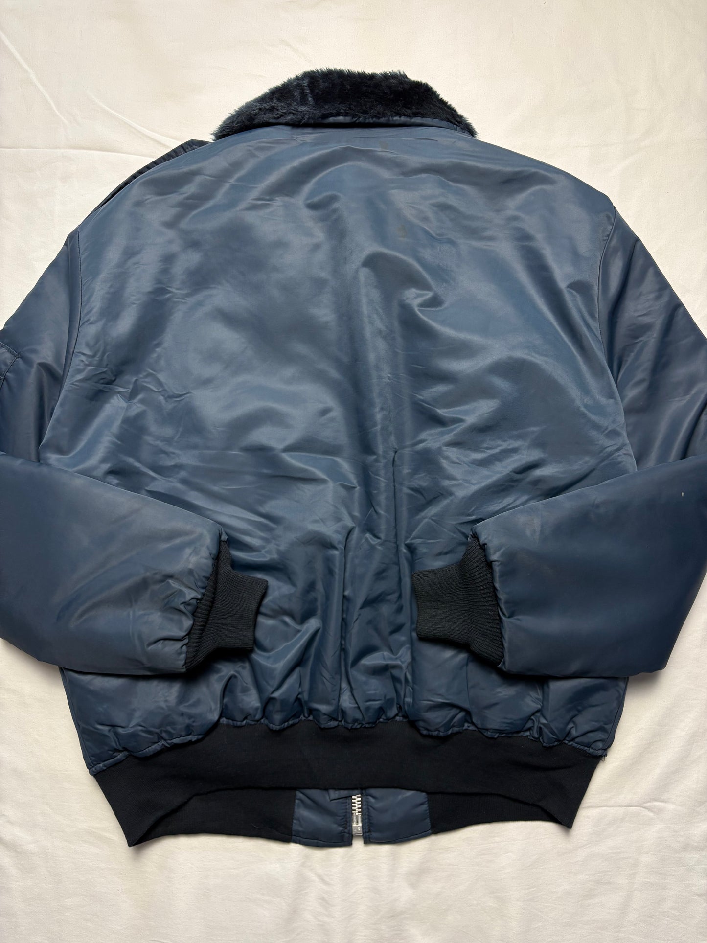Dickies Workwear 90s Fur Collar Bomber Jacket (XL)