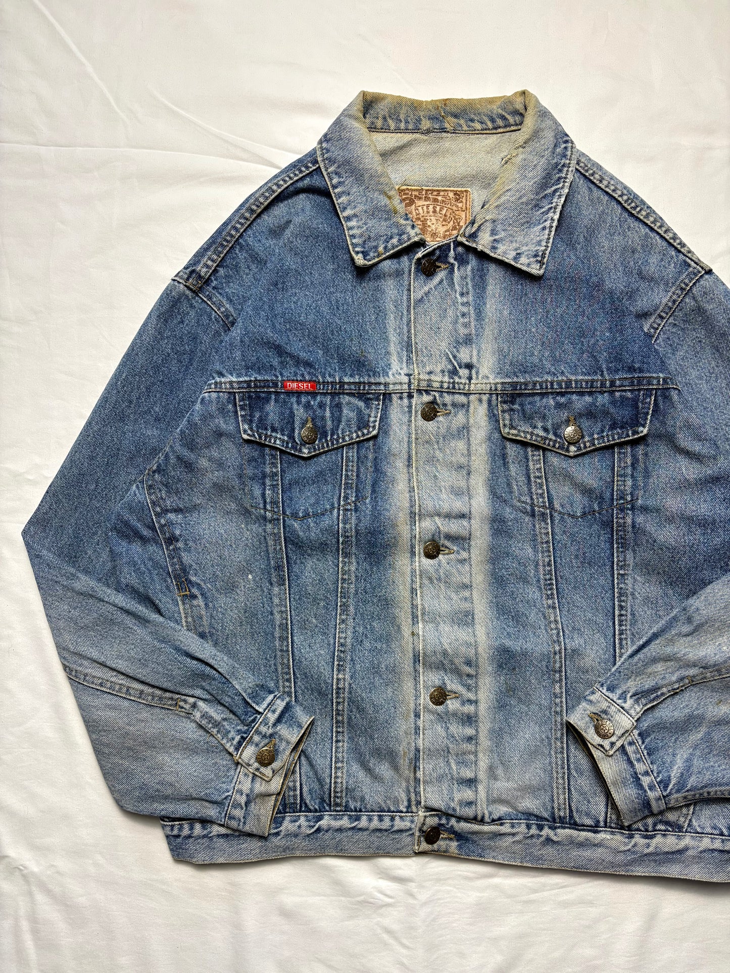 Diesel Industry 90s Blue Wash Denim Jacket (L)