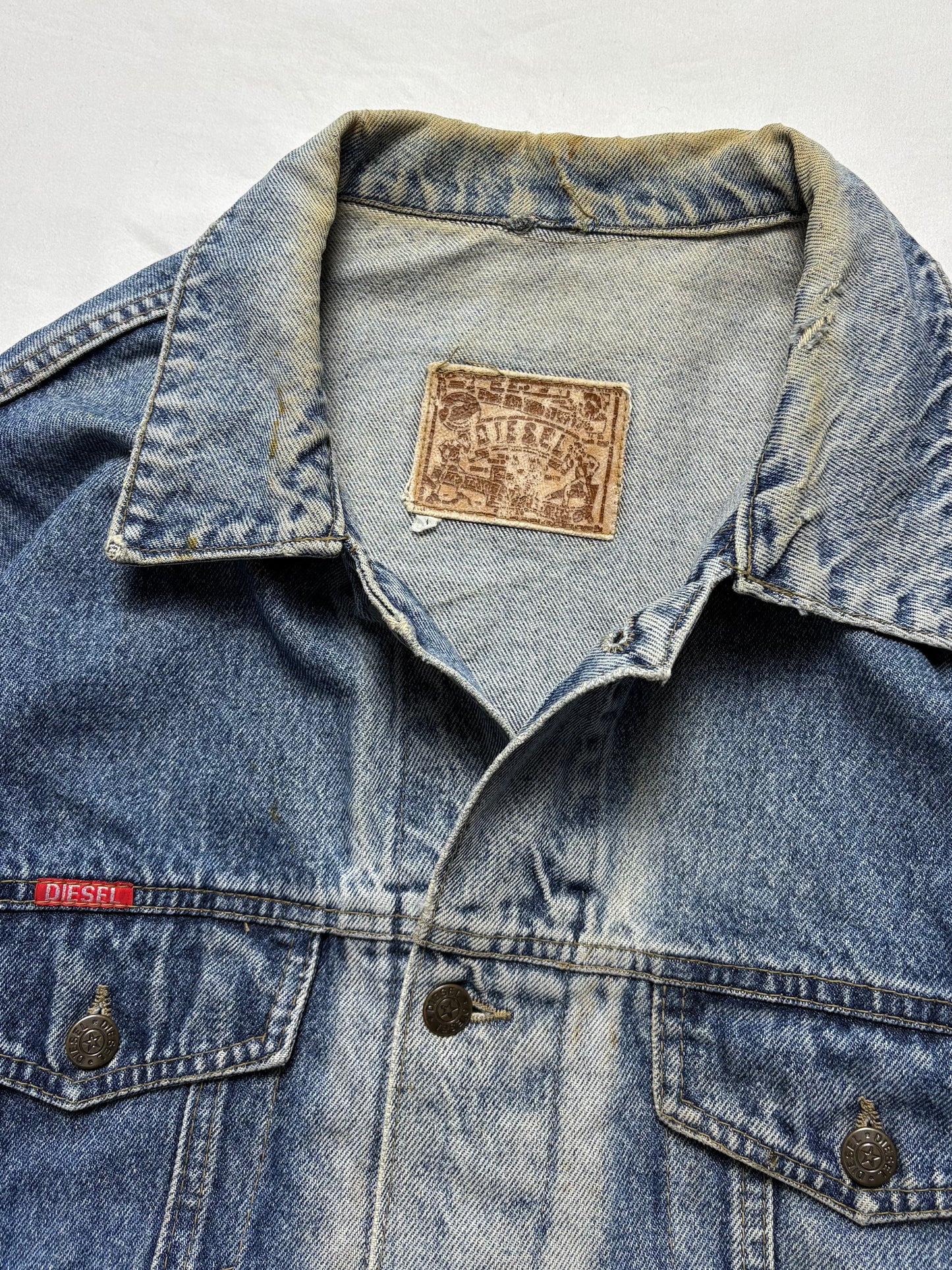 Diesel Industry 90s Blue Wash Denim Jacket (L)