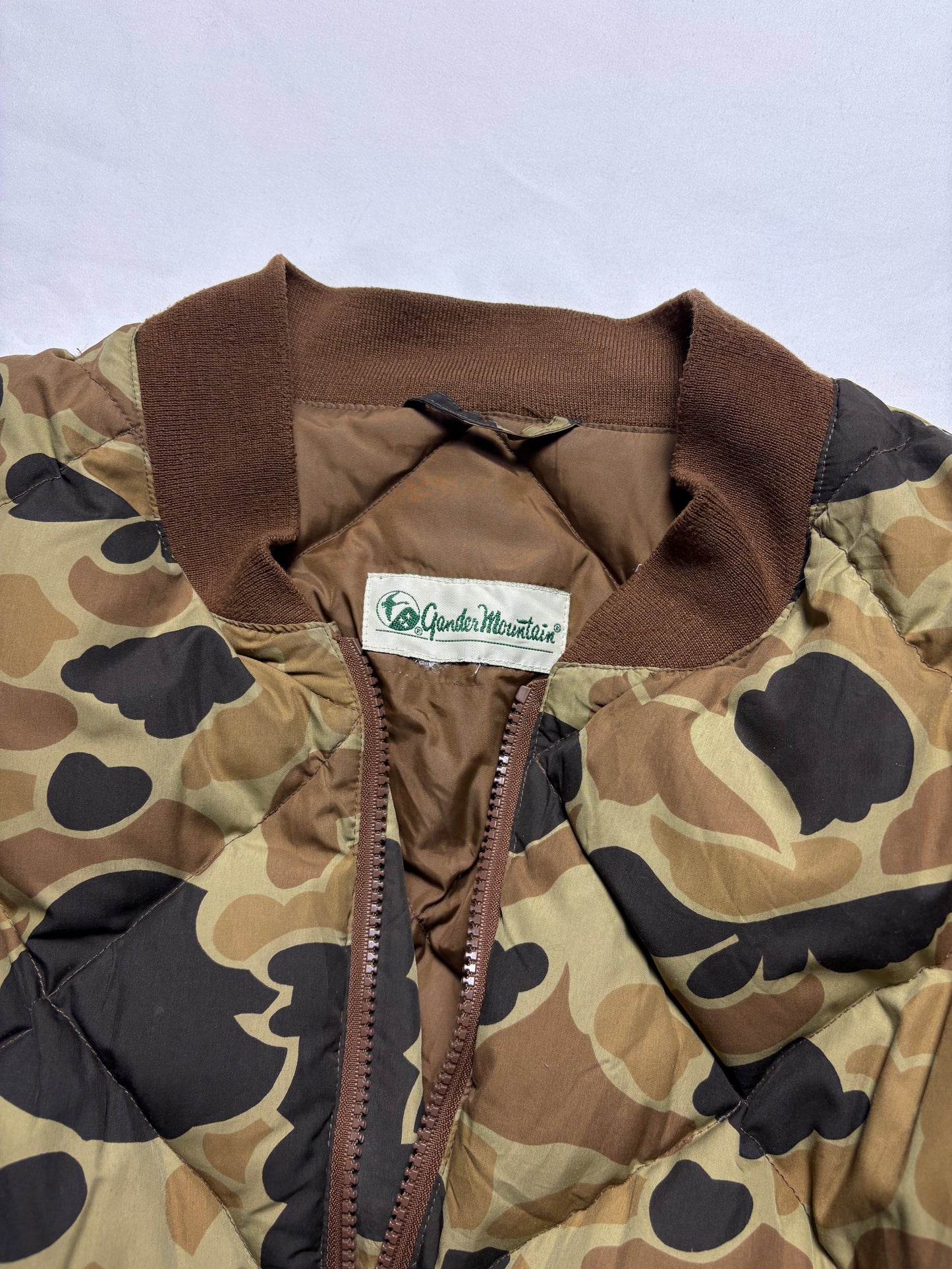 Duck Camo 90s Diamond Stitch Puffer Coat (L)