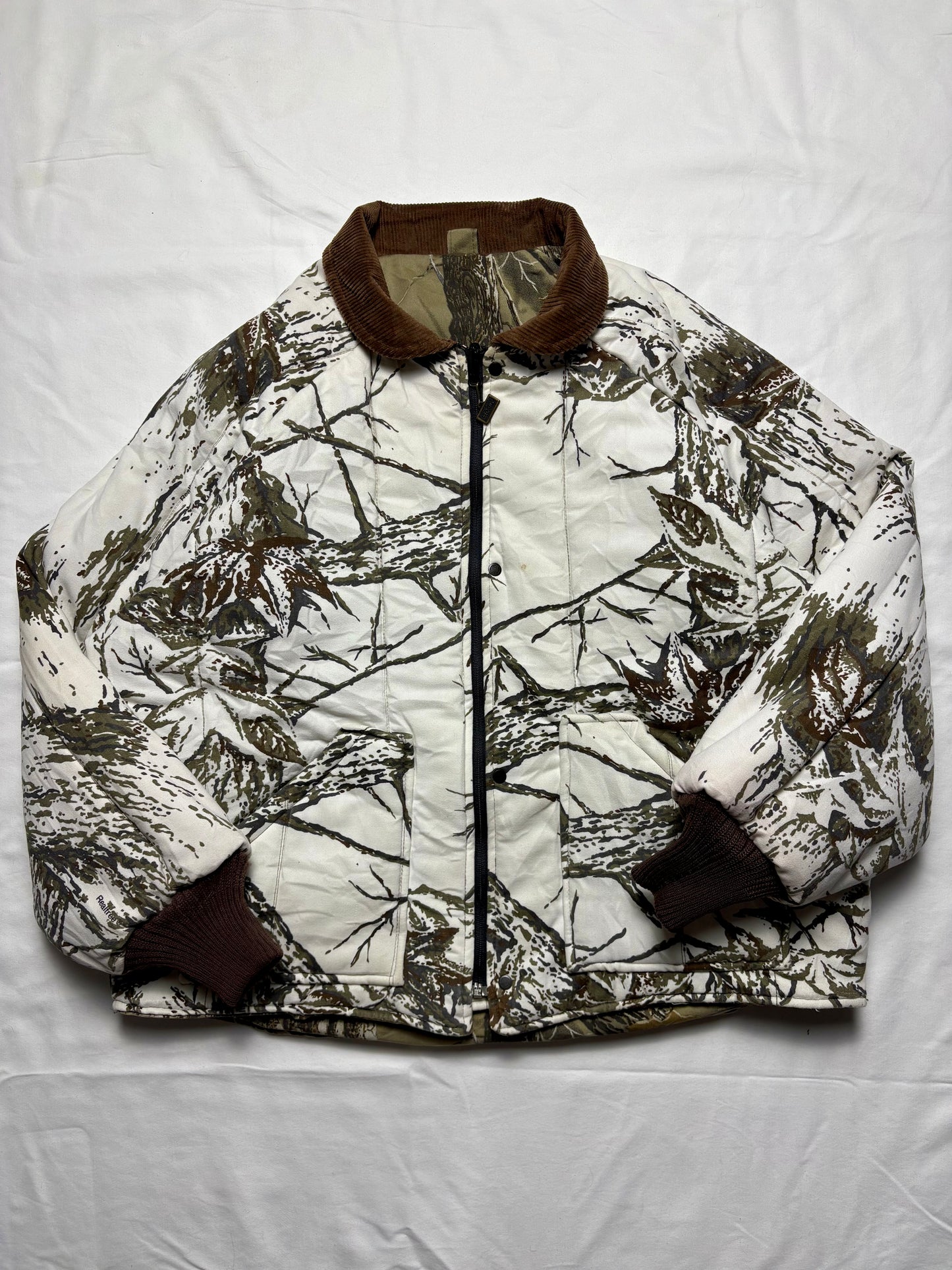 RealTree + Snow Camo 90s Reversible Chore Jacket (L)