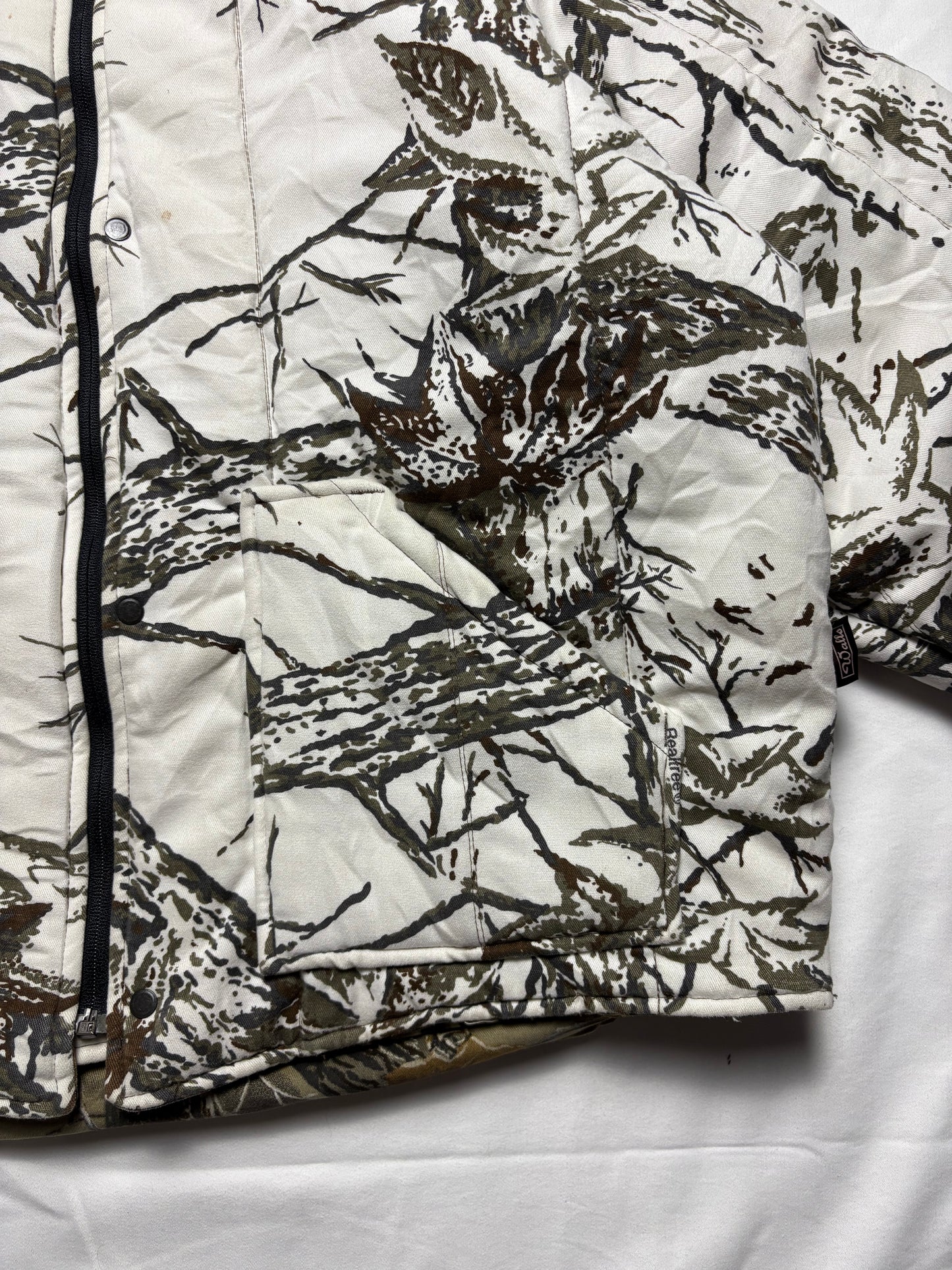 RealTree + Snow Camo 90s Reversible Chore Jacket (L)