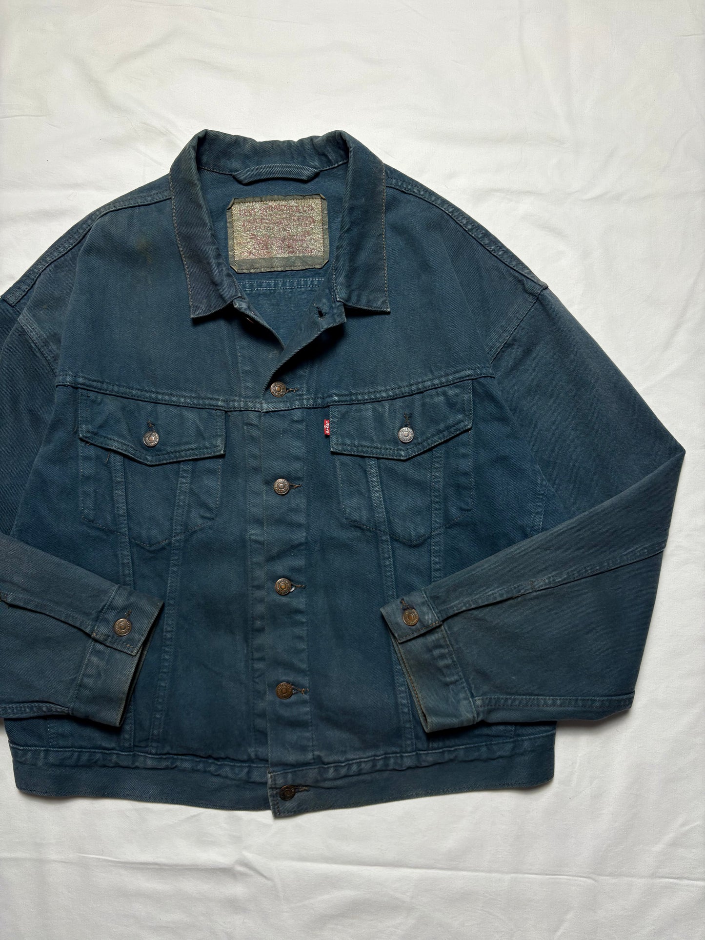 Levi's Overdyed 90s Navy Denim Tucker Jacket (L)