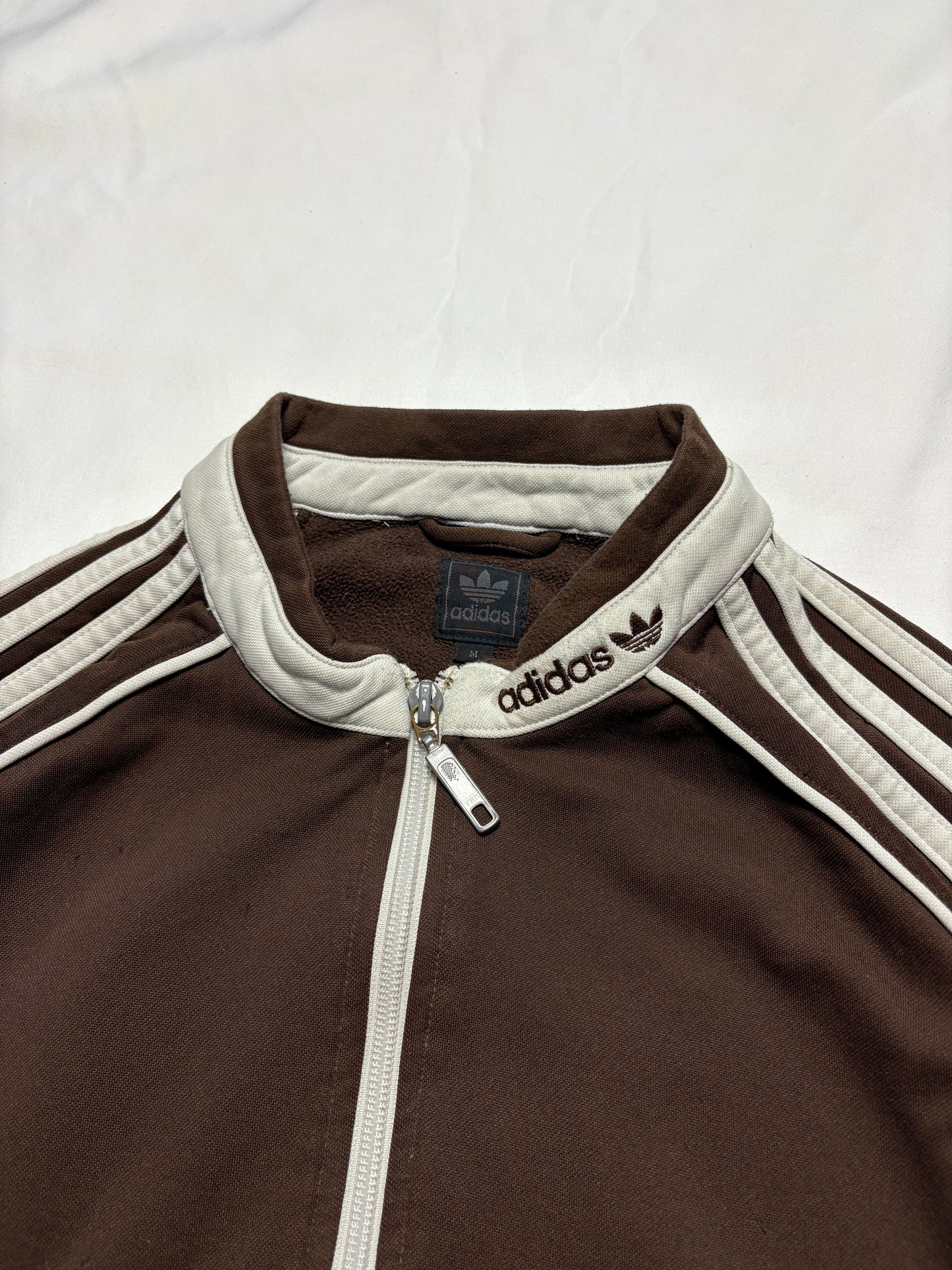 Adidas 00s Three Stripes Brown Track Jacket (women's M)