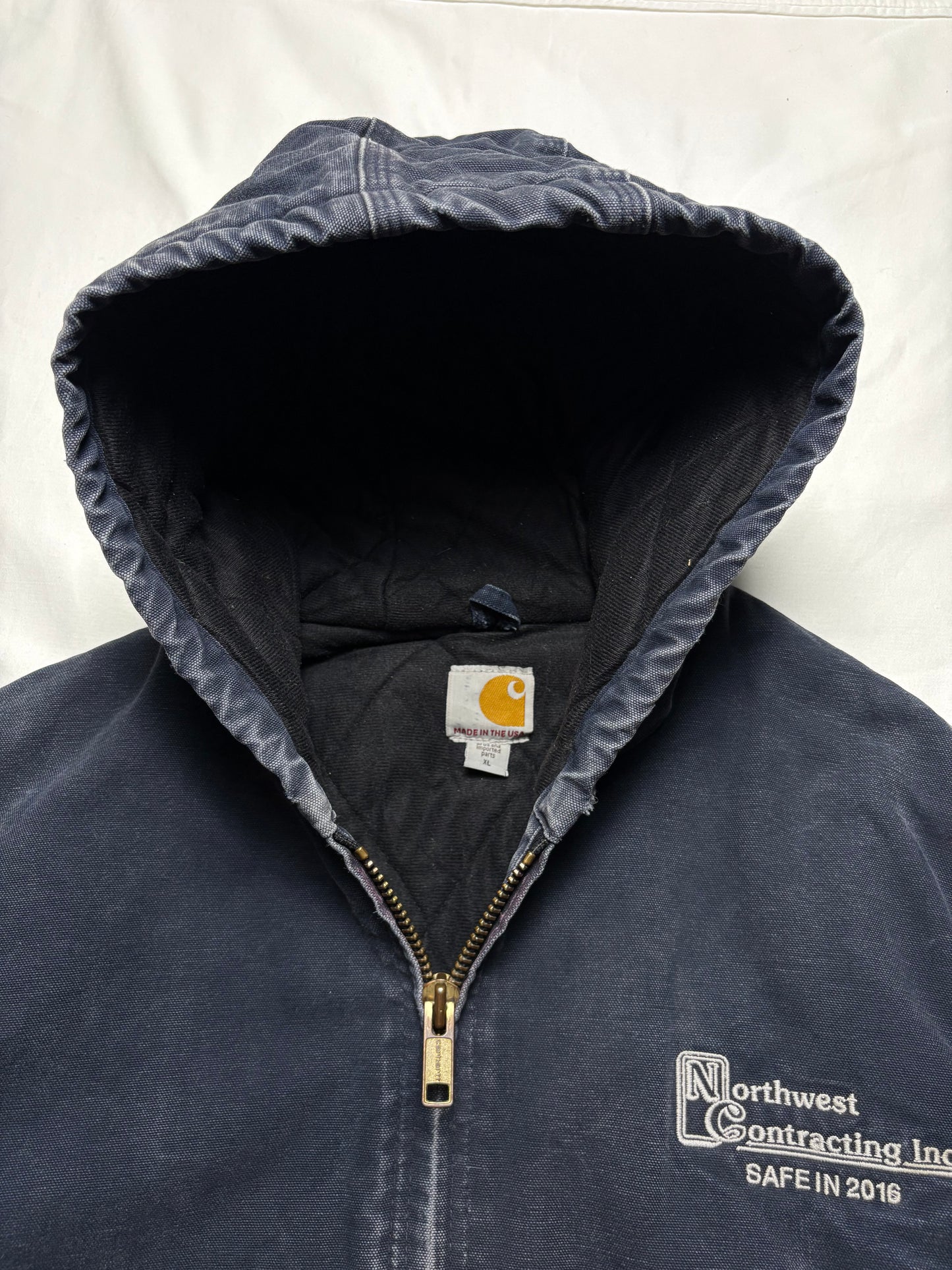Carhartt Workwear 90s Navy Blue Active Jacket (XL)