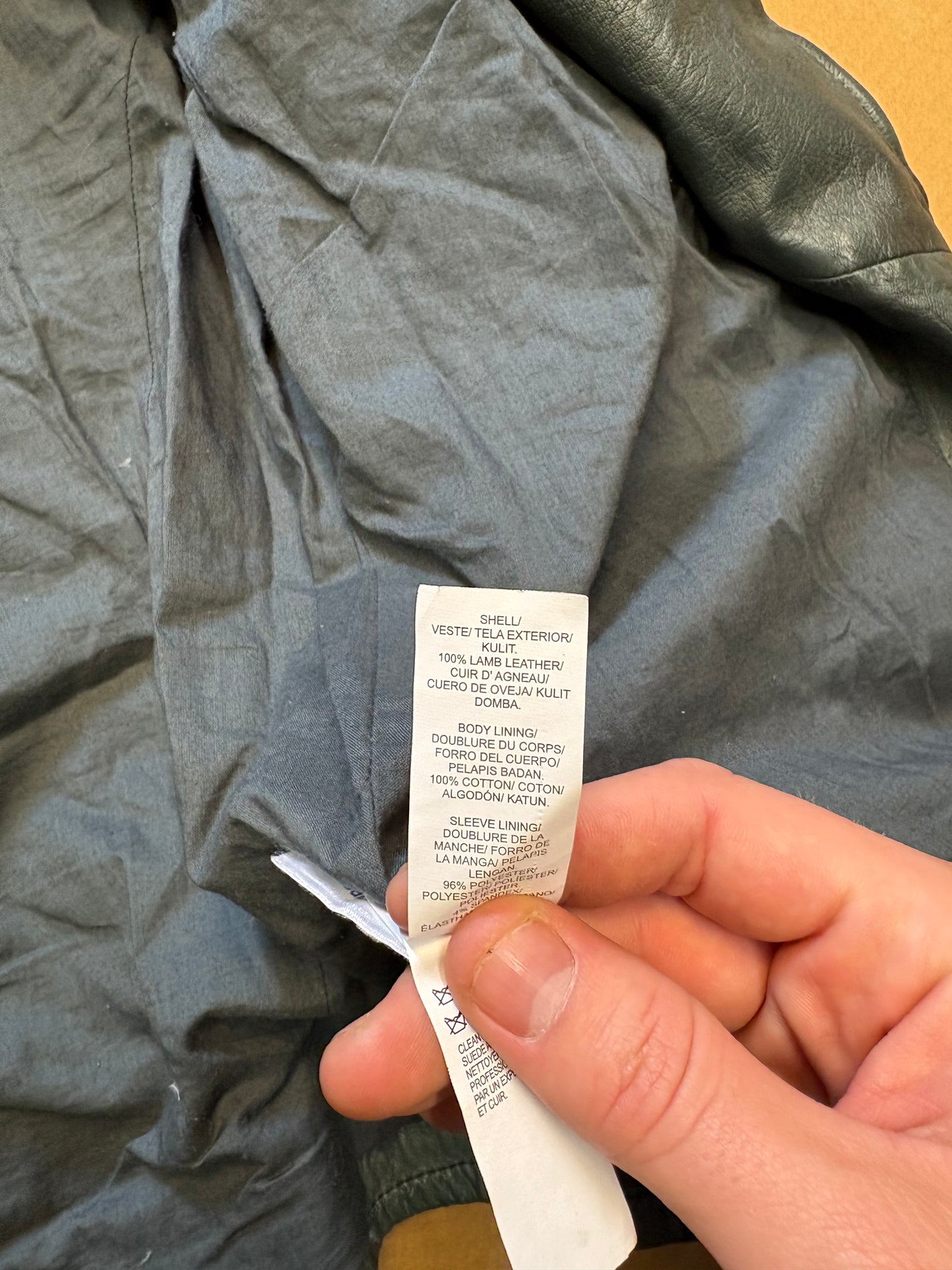 Vintage Lucky Brand Asymmetrical Leather Jacket (women's M)