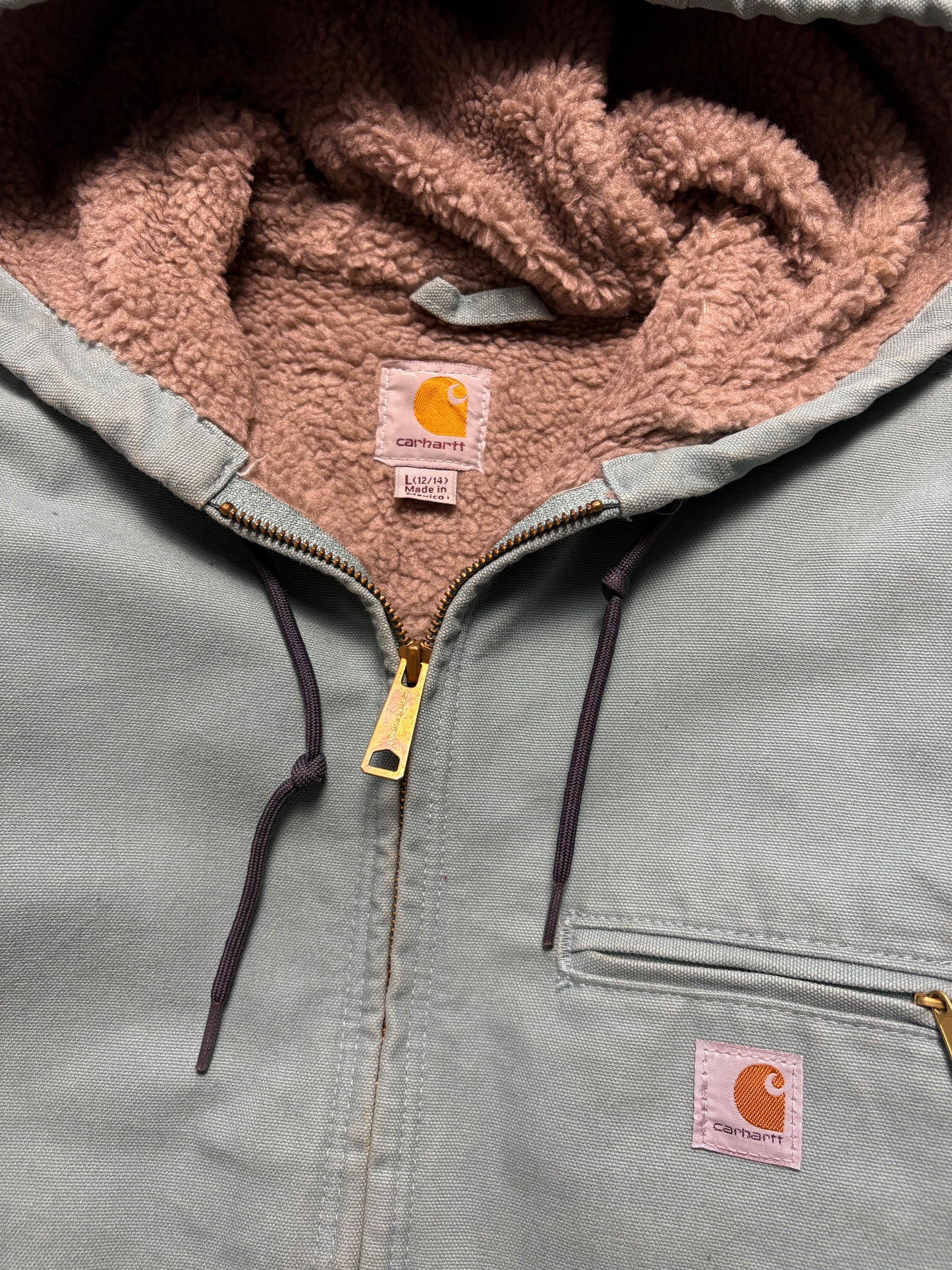 Carhartt Workwear 00s Teal Blue Active Jacket (women's L)