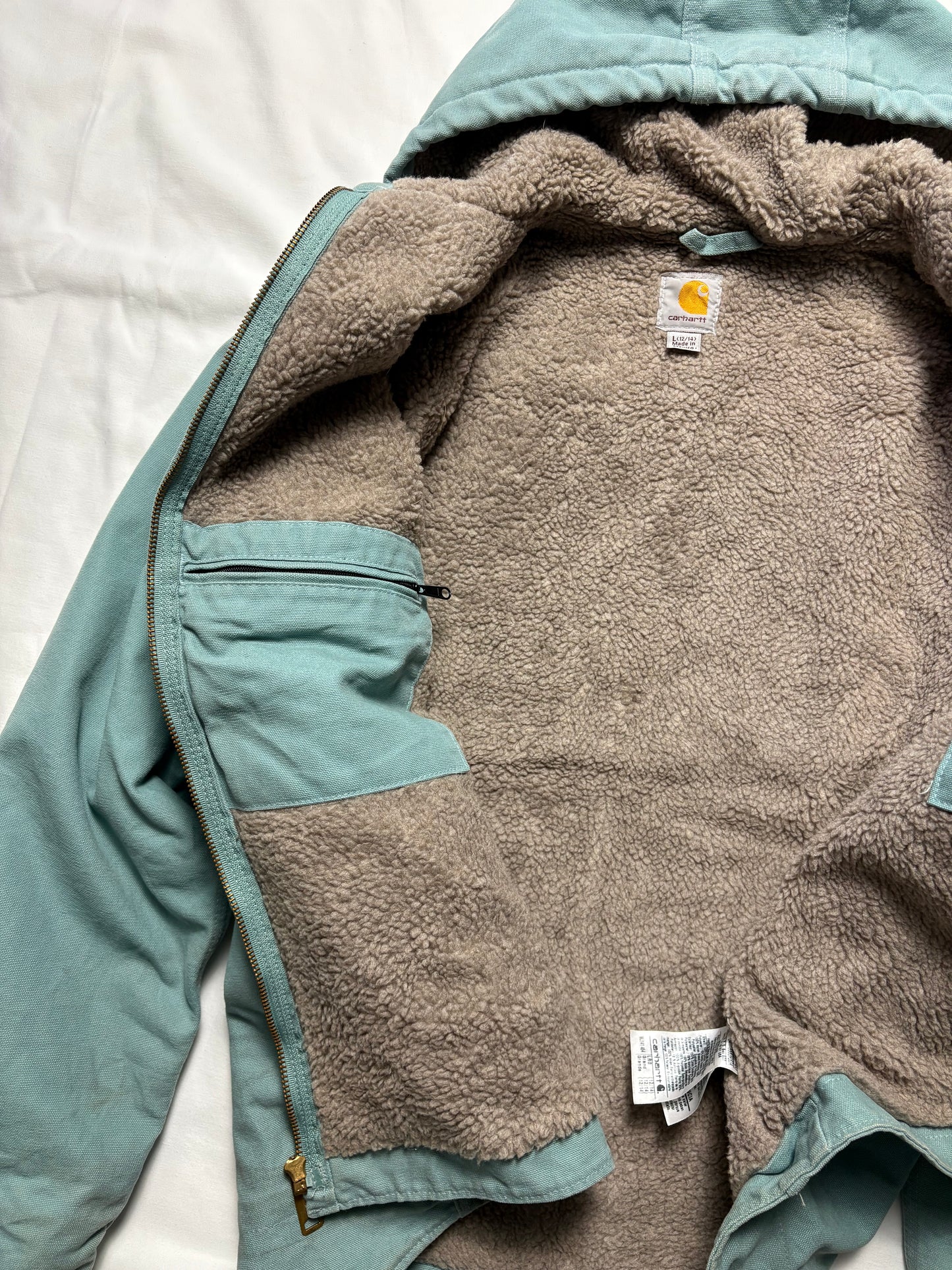 Carhartt Workwear 00s Teal Blue Active Jacket (women's L)