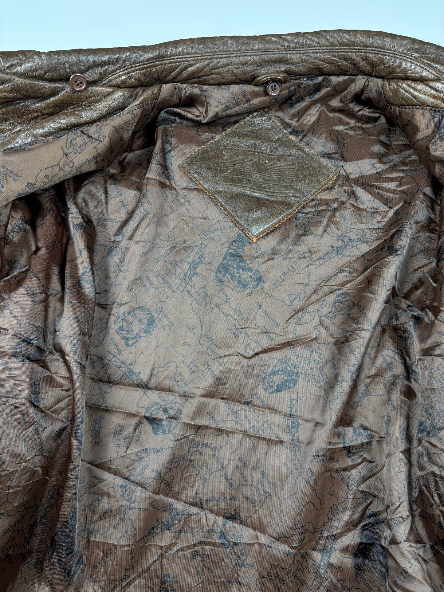 Vintage 1980s Aviation Leather A-2 Flight Jacket (M)