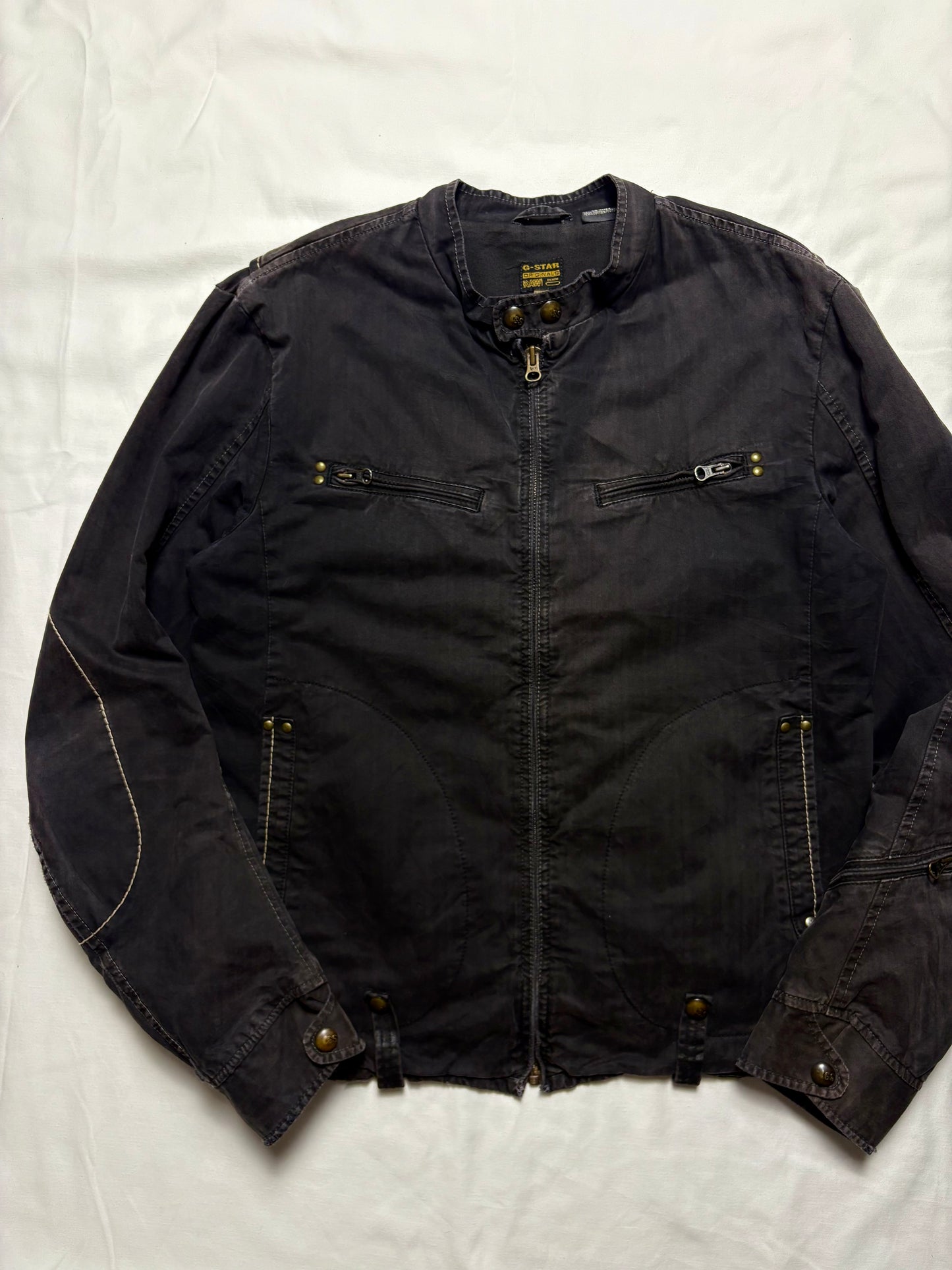 G-Star Racing 00s Technical Canvas Motorcycle Jacket (L)