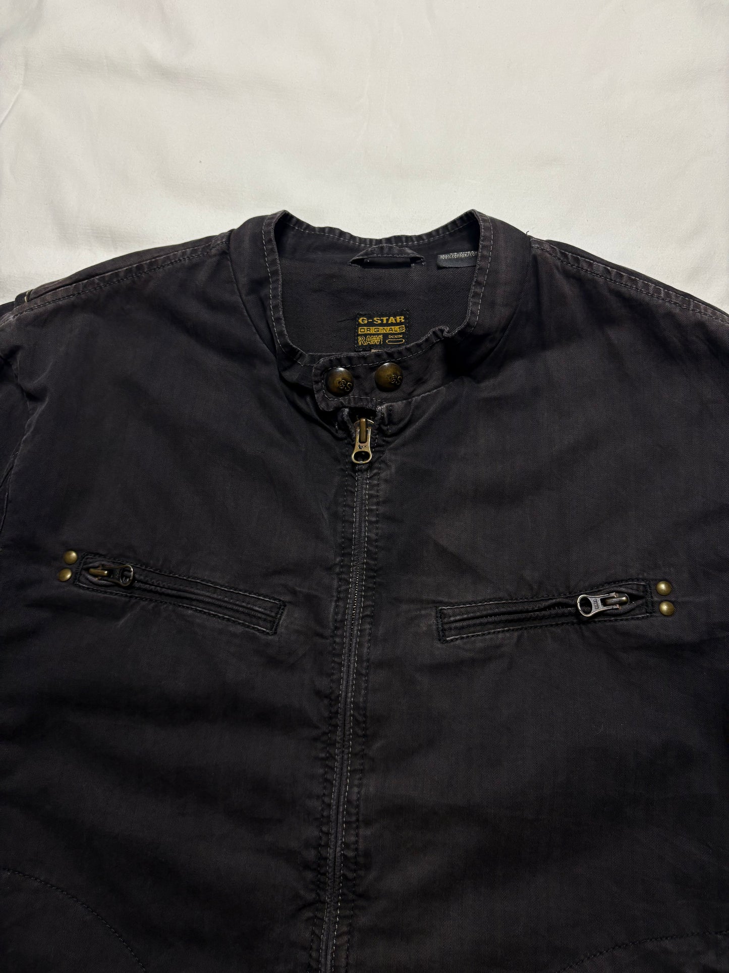 G-Star Racing 00s Technical Canvas Motorcycle Jacket (L)