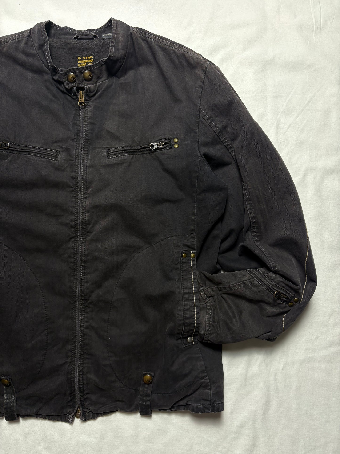 G-Star Racing 00s Technical Canvas Motorcycle Jacket (L)