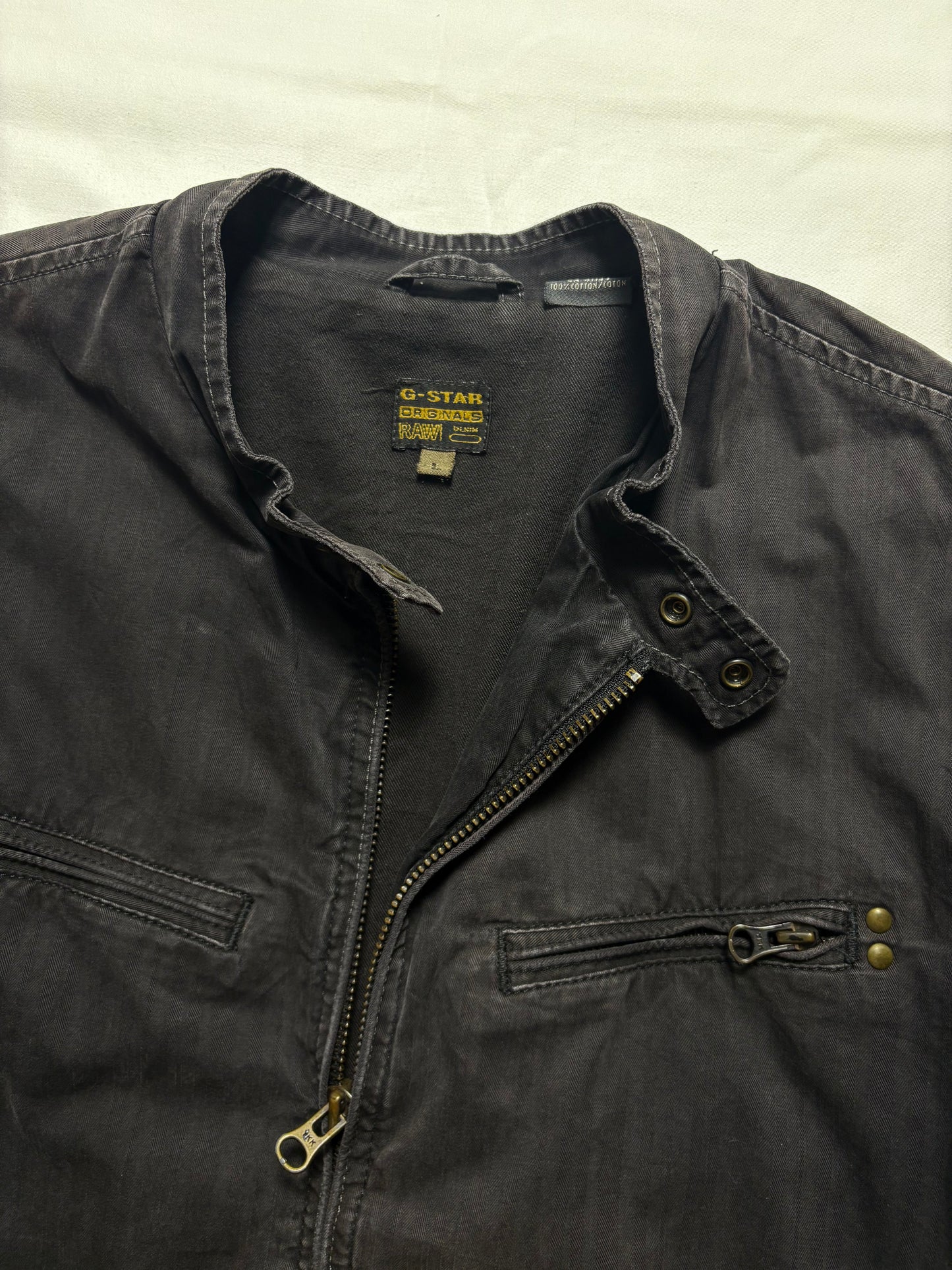 G-Star Racing 00s Technical Canvas Motorcycle Jacket (L)
