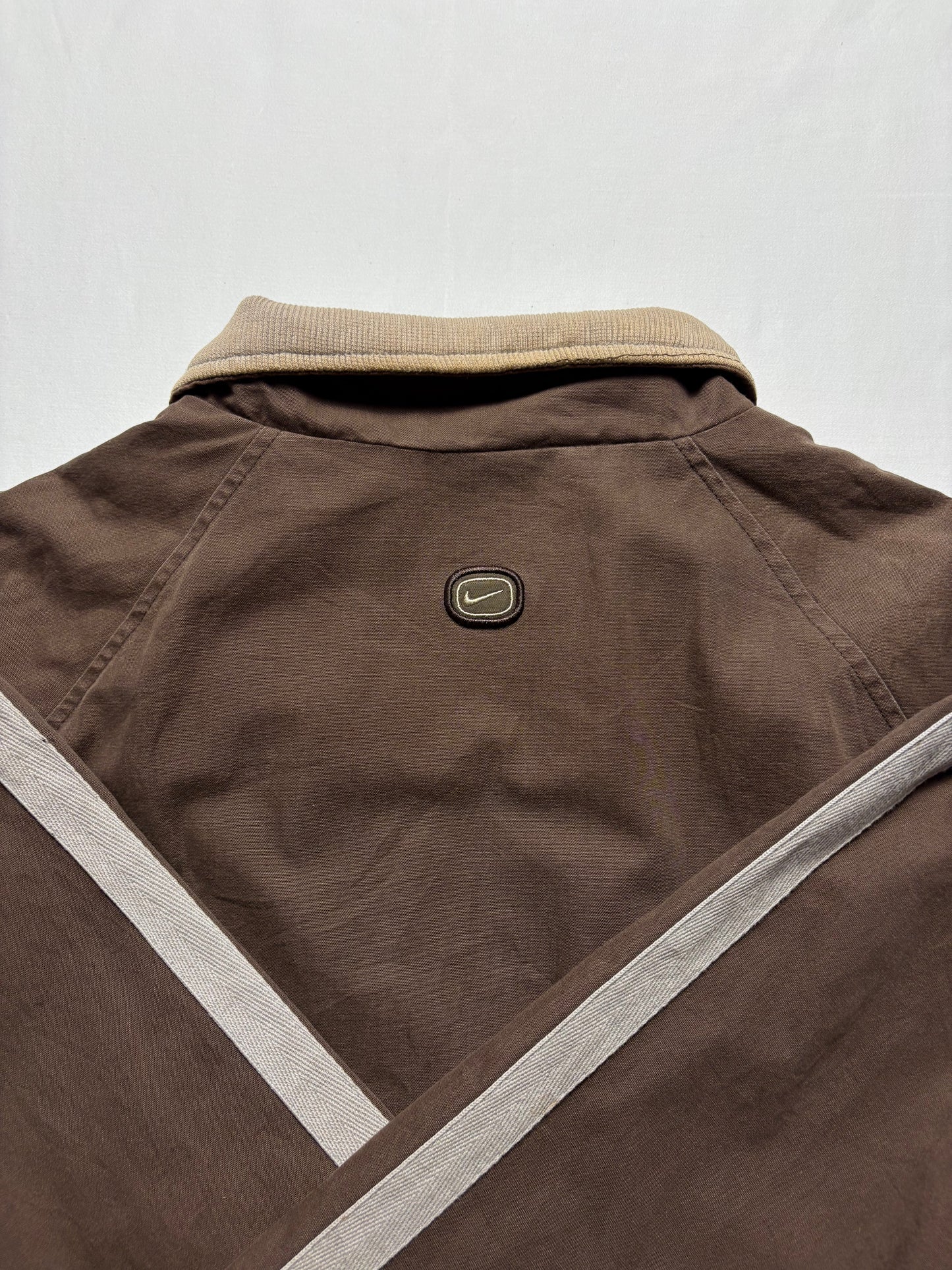 Vintage Nike Choclate Brown Zip Up Track Top (M)