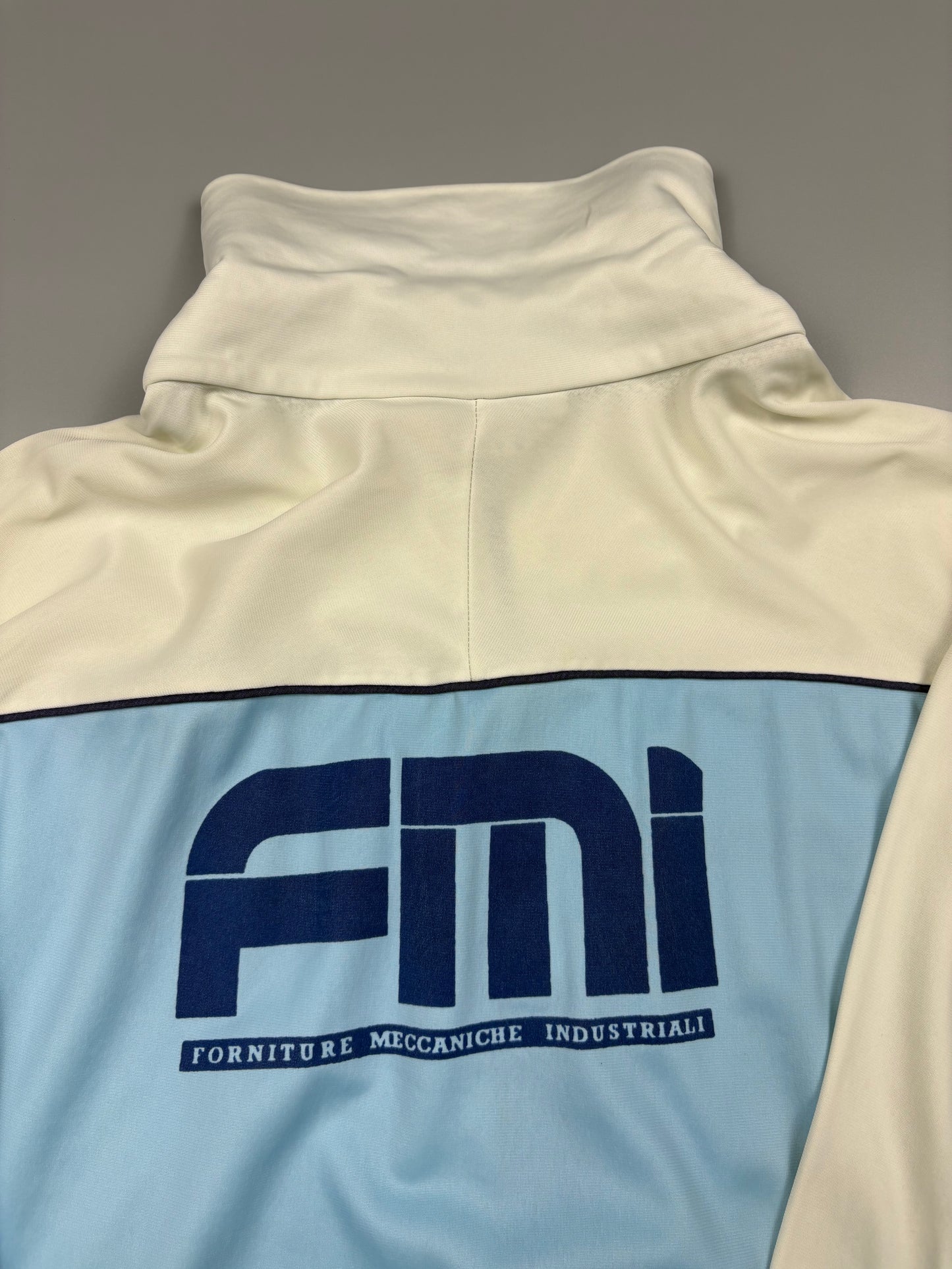 Vintage 1980 Italian Volleyball Baby Blue Track Top (M)