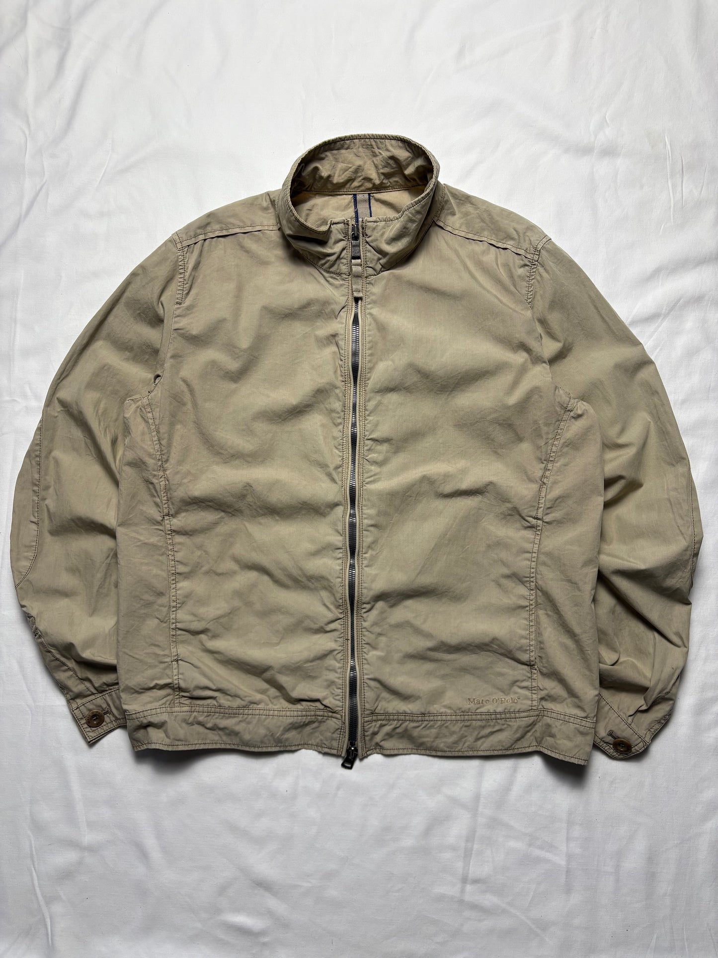 Marc O'Polo 2000s Double Zip Beige Harrington Jacket (L)