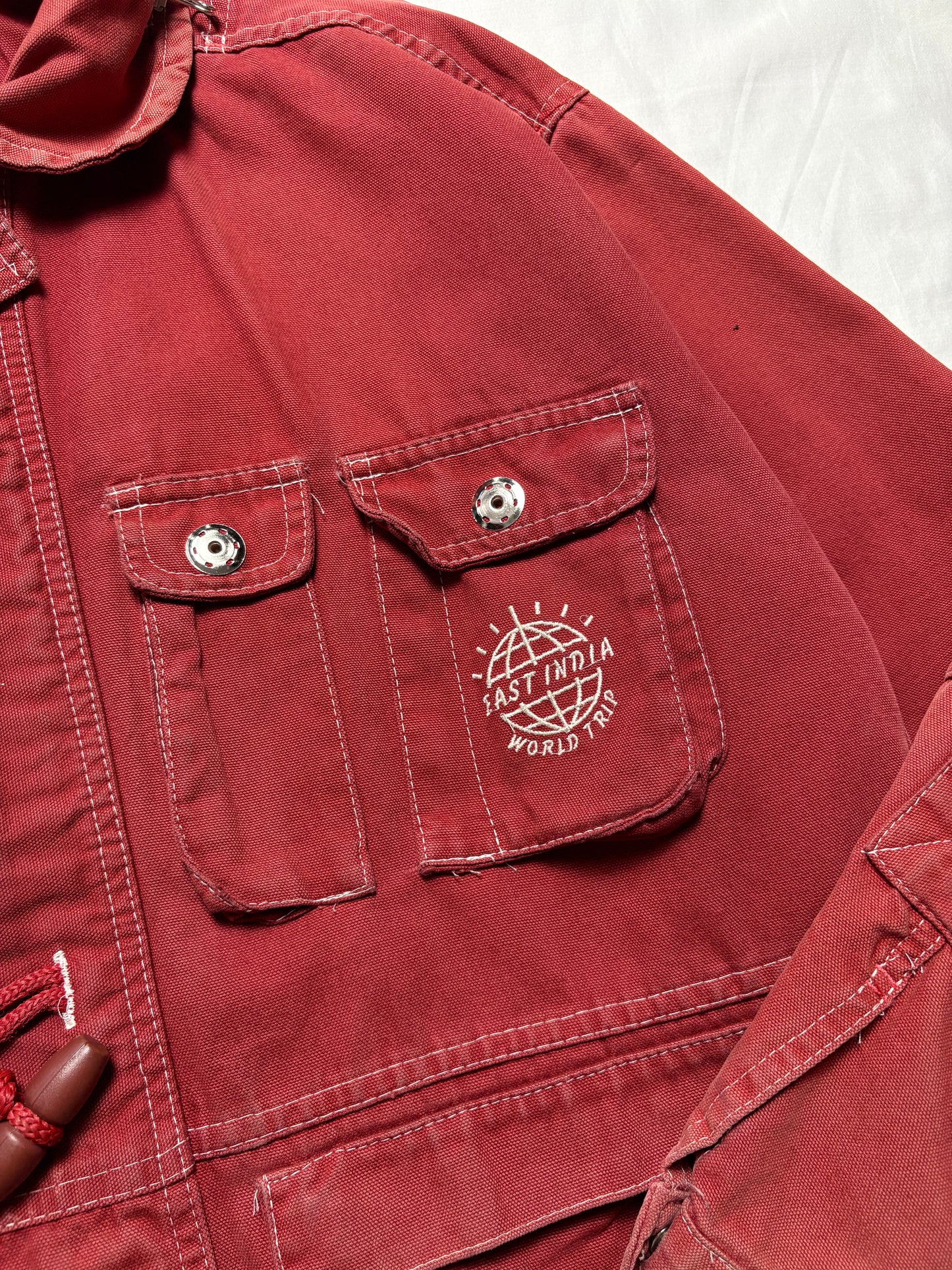 Vintage Chevrolet 90s Contrast Stitch Fireman Jacket (S)