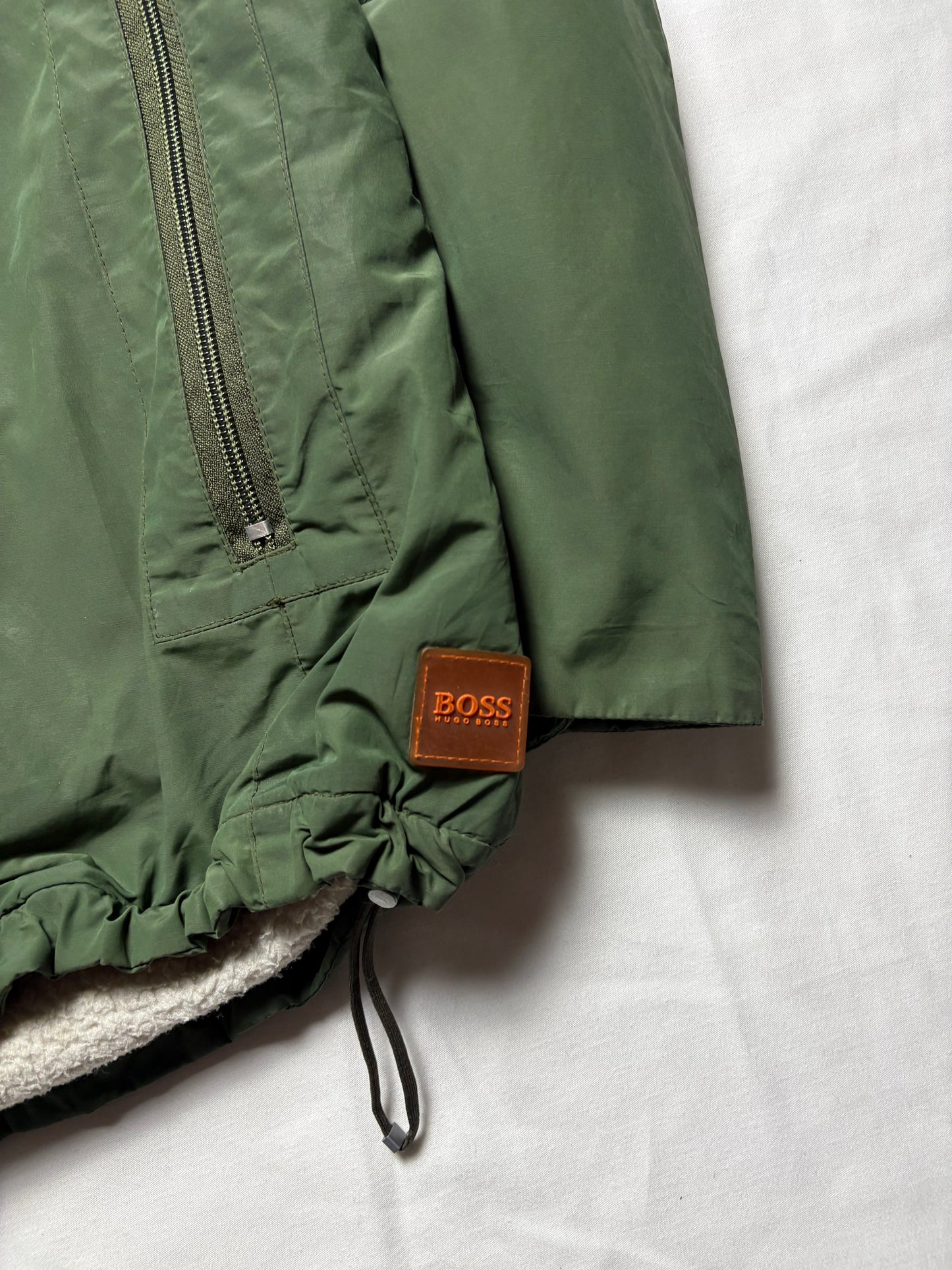 Hugo Boss Orange Label 2000s Nylon Green Insulated Jacket (M)