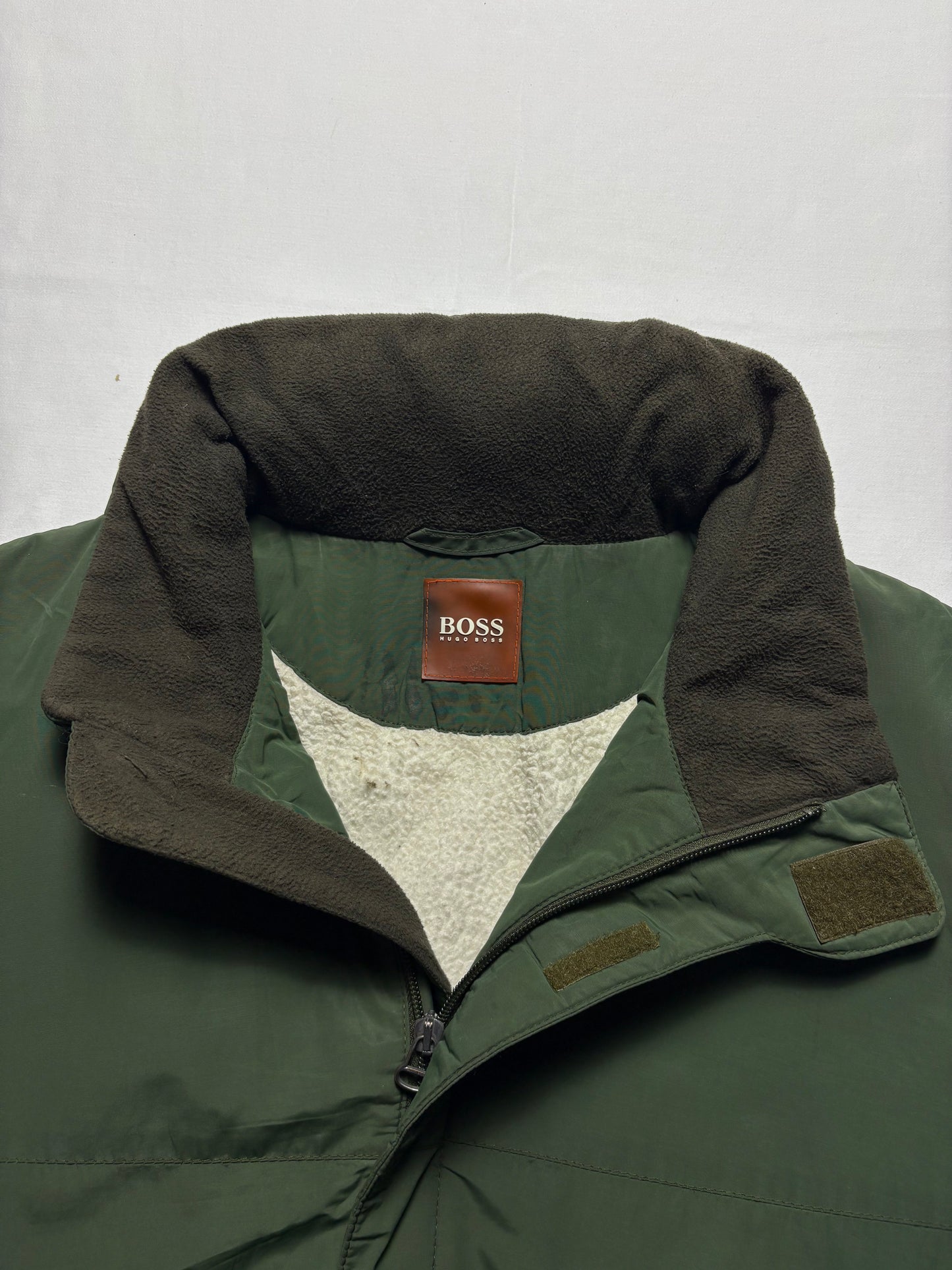 Hugo Boss Orange Label 2000s Nylon Green Insulated Jacket (M)