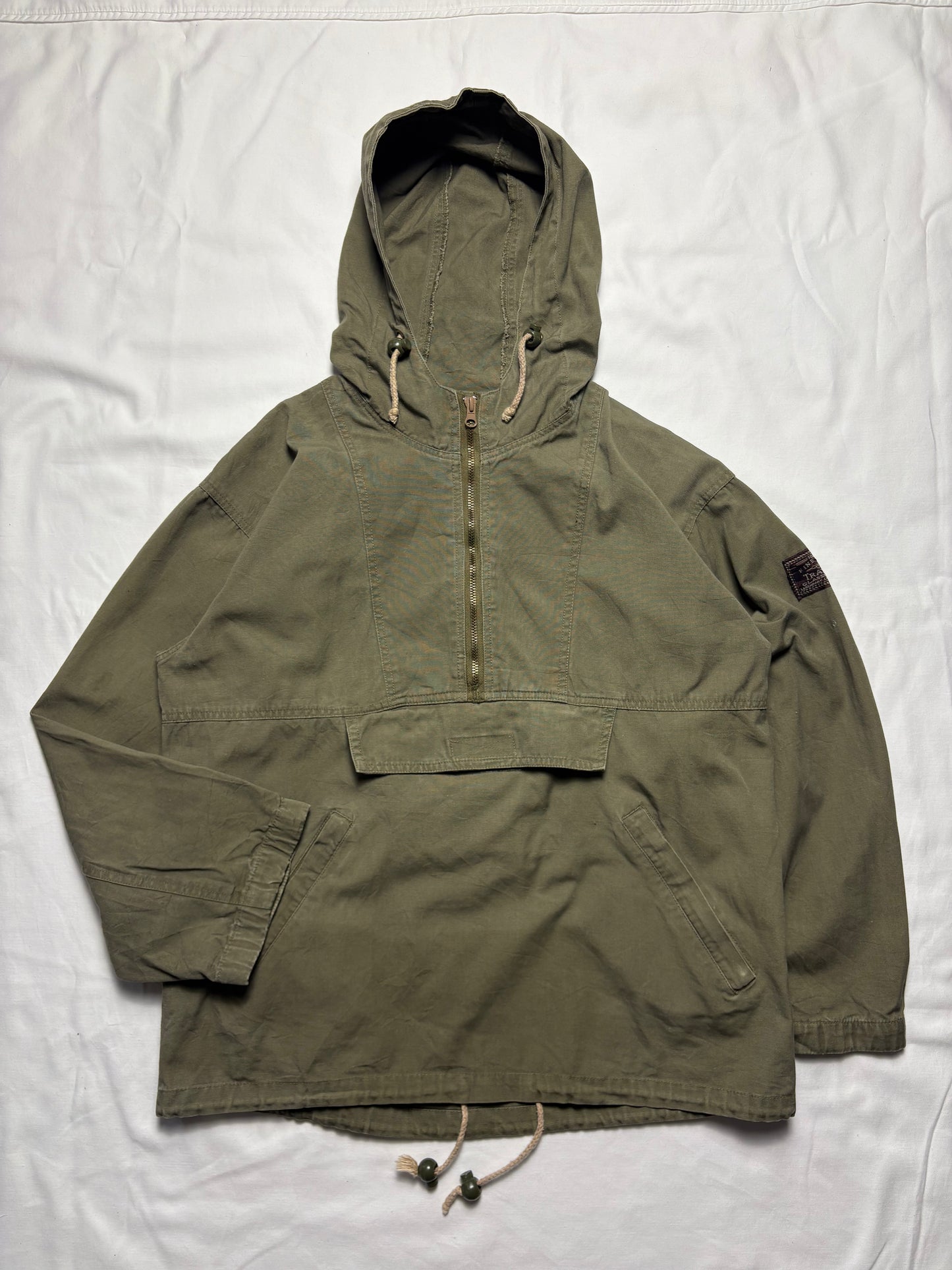 Vintage US Army Military Khaki Green Smock Jacket (M)