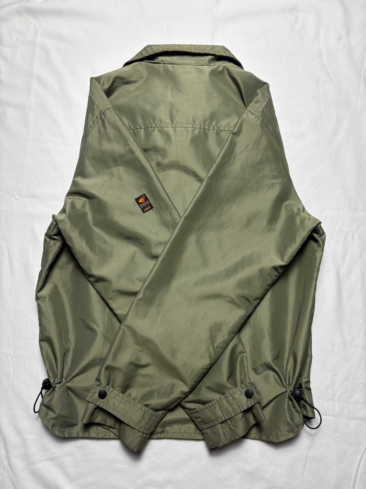 Vintage Energie Double Zip Khaki Technical Track Top (L)