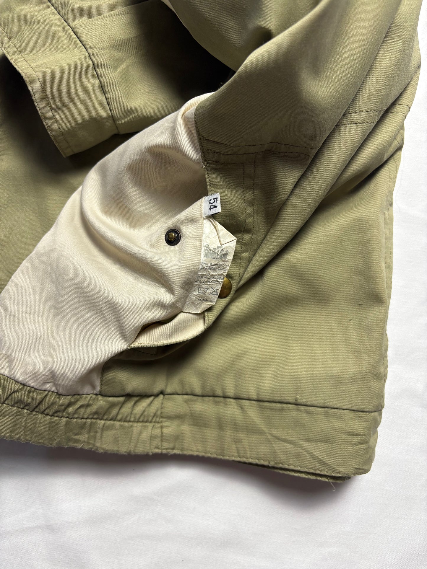 True Vintage 80s Khaki + Beige Reversible Canvas Jacket (L)