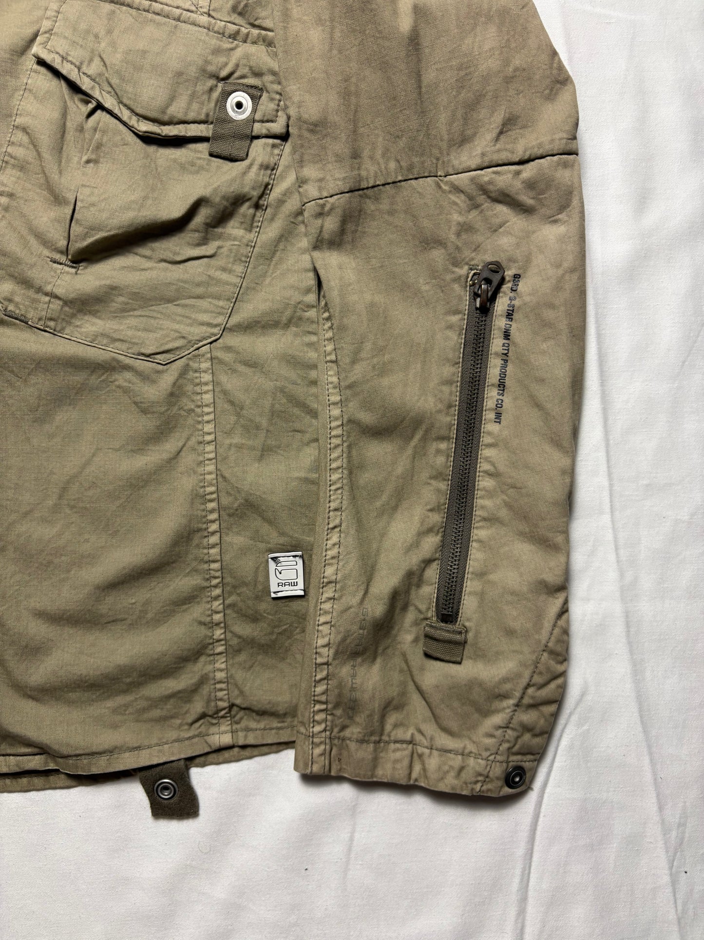 G-Star Technical 00s Zip Up Canvas Work Jacket (L)