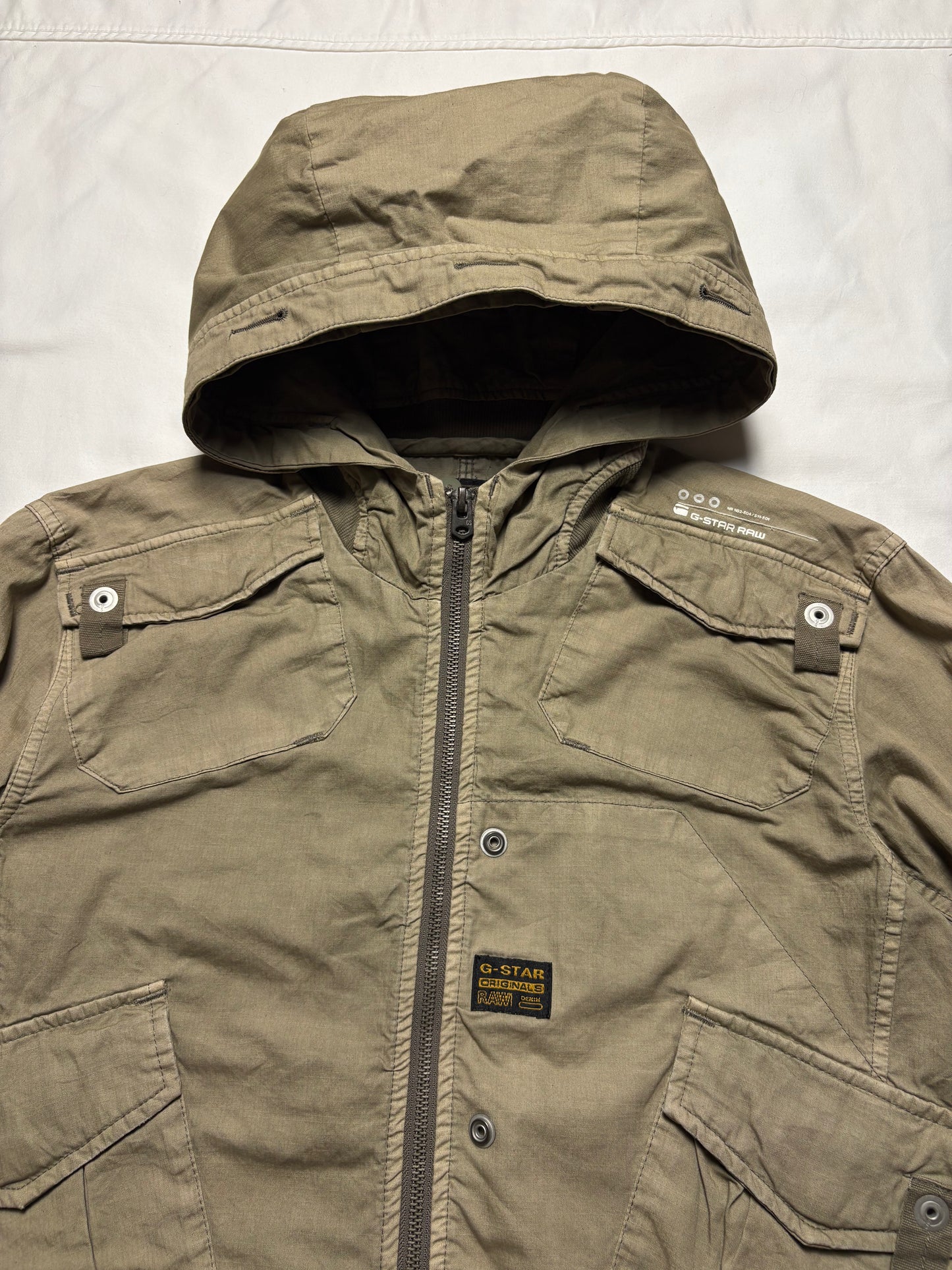 G-Star Technical 00s Zip Up Canvas Work Jacket (L)