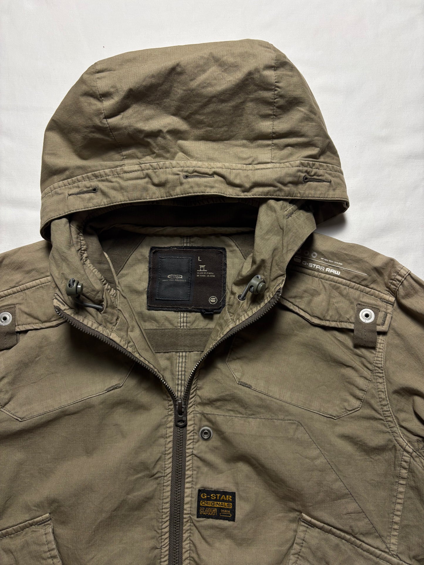 G-Star Technical 00s Zip Up Canvas Work Jacket (L)