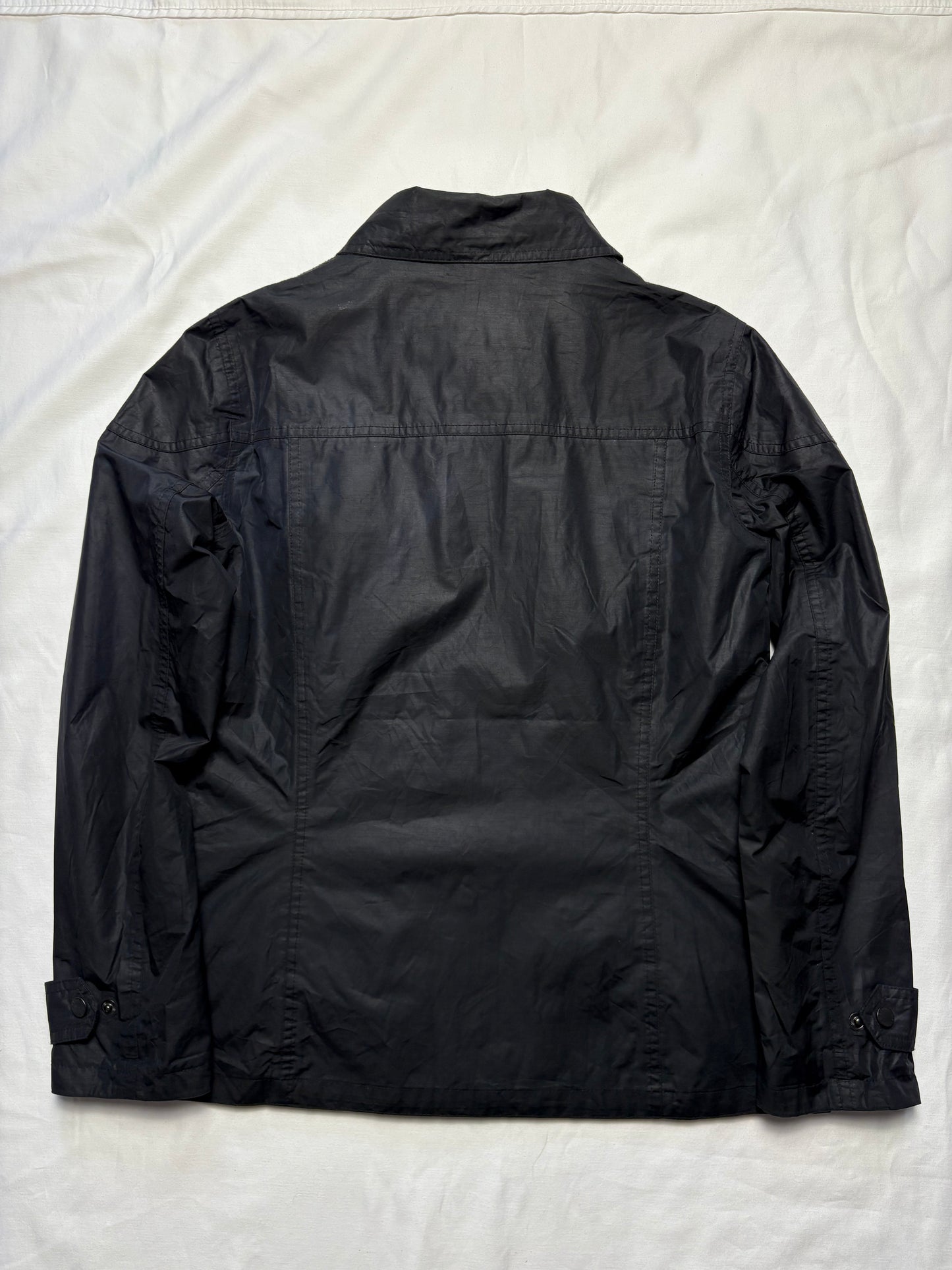 Barbour Utility Multi Pocket Black Wax Jacket (women's M)