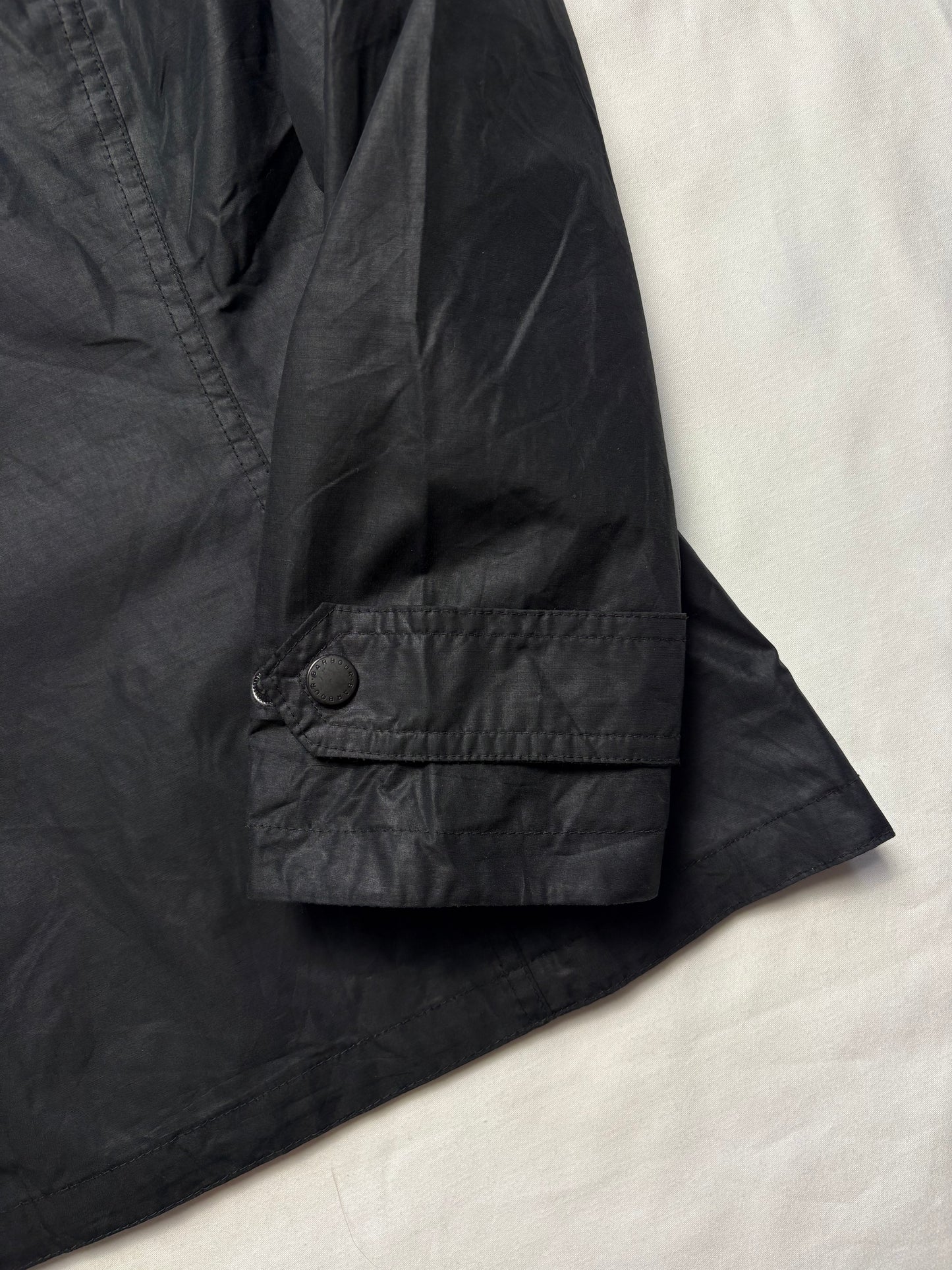 Barbour Utility Multi Pocket Black Wax Jacket (women's M)