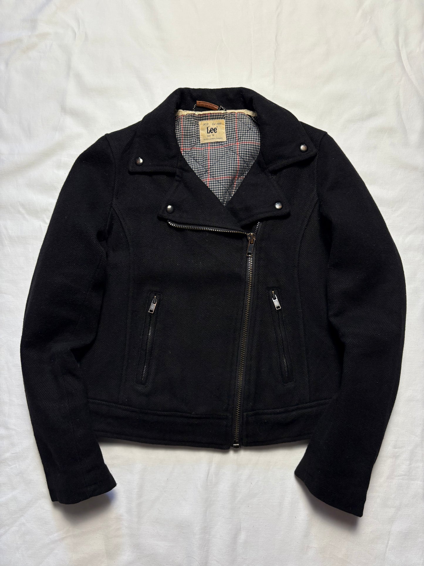 Lee Workwear 90s Asymmetrical ZIp Wool Jacket (women's S)
