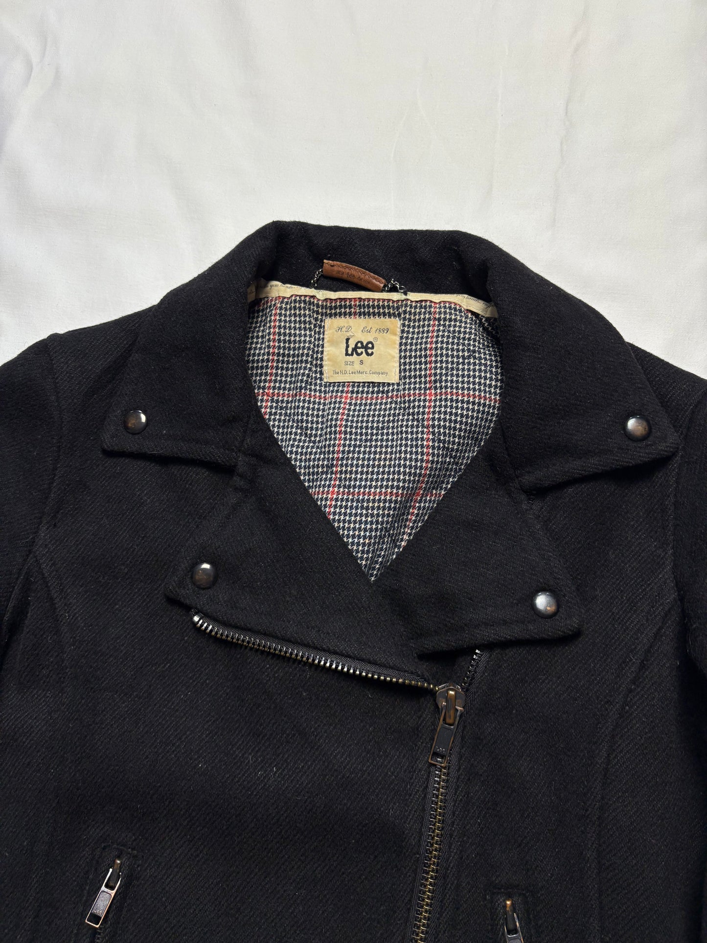 Lee Workwear 90s Asymmetrical ZIp Wool Jacket (women's S)
