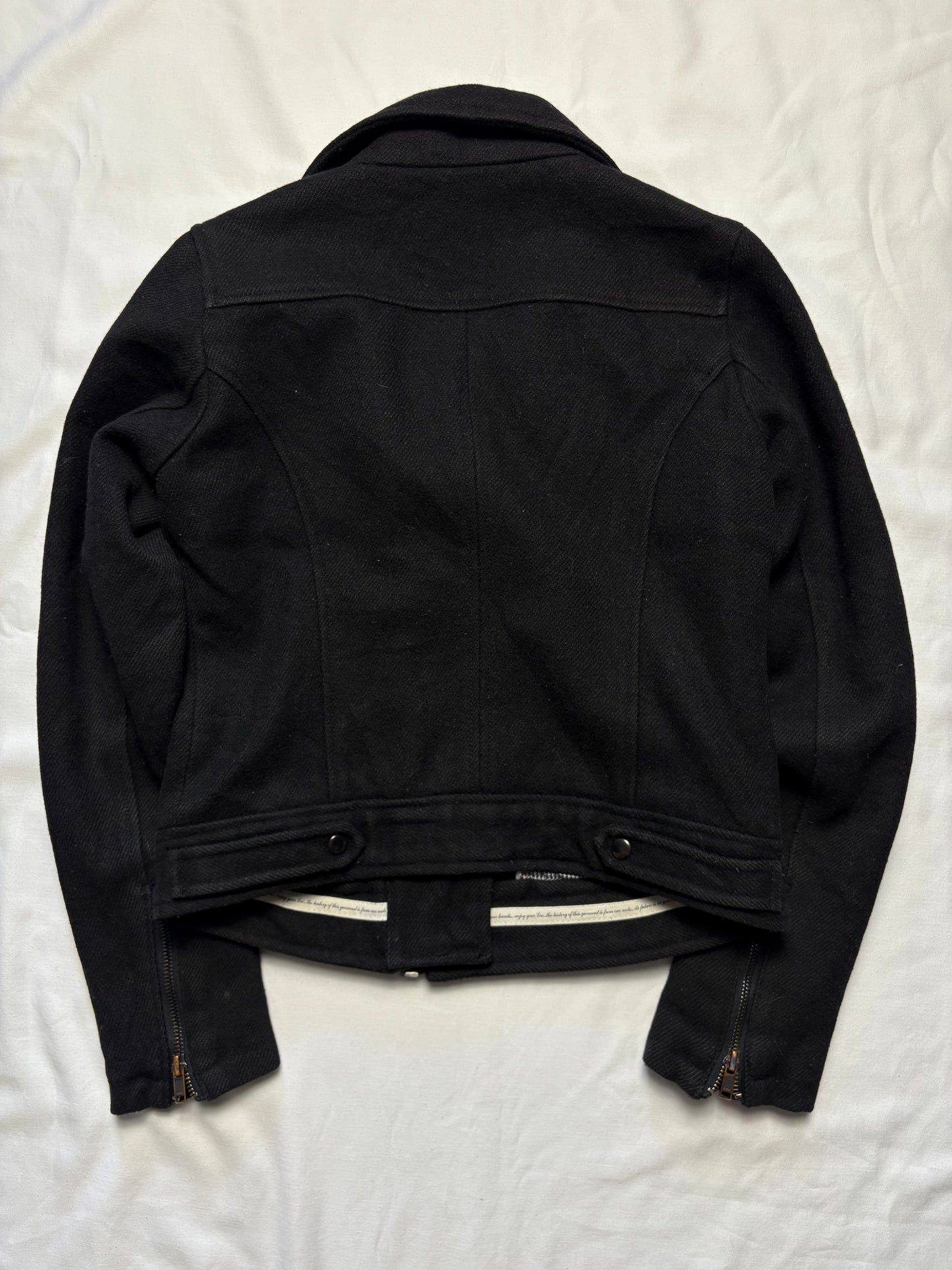 Lee Workwear 90s Asymmetrical ZIp Wool Jacket (women's S)