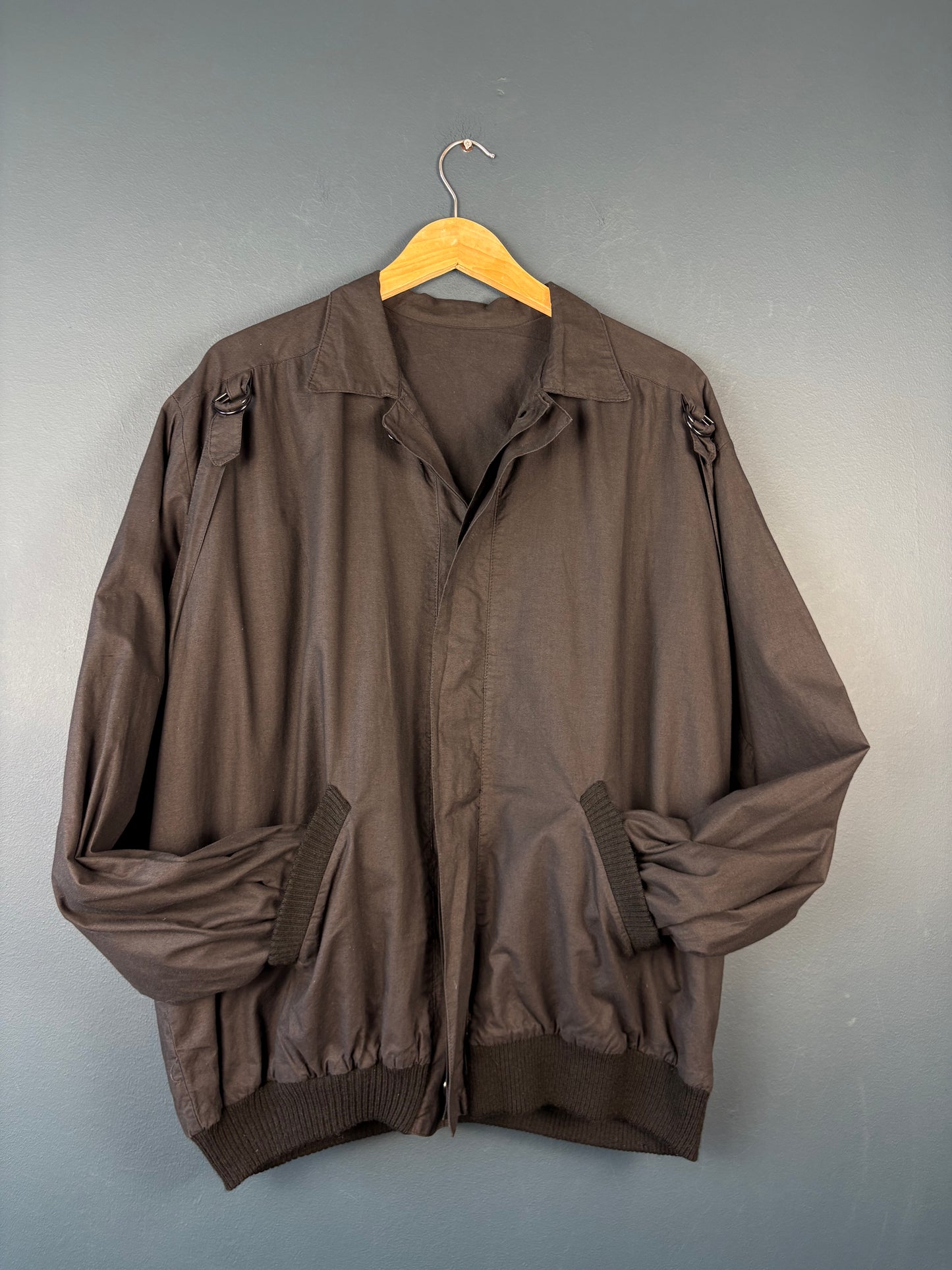 True Vintage 1970s Custom Cotton Garage Jacket (L)