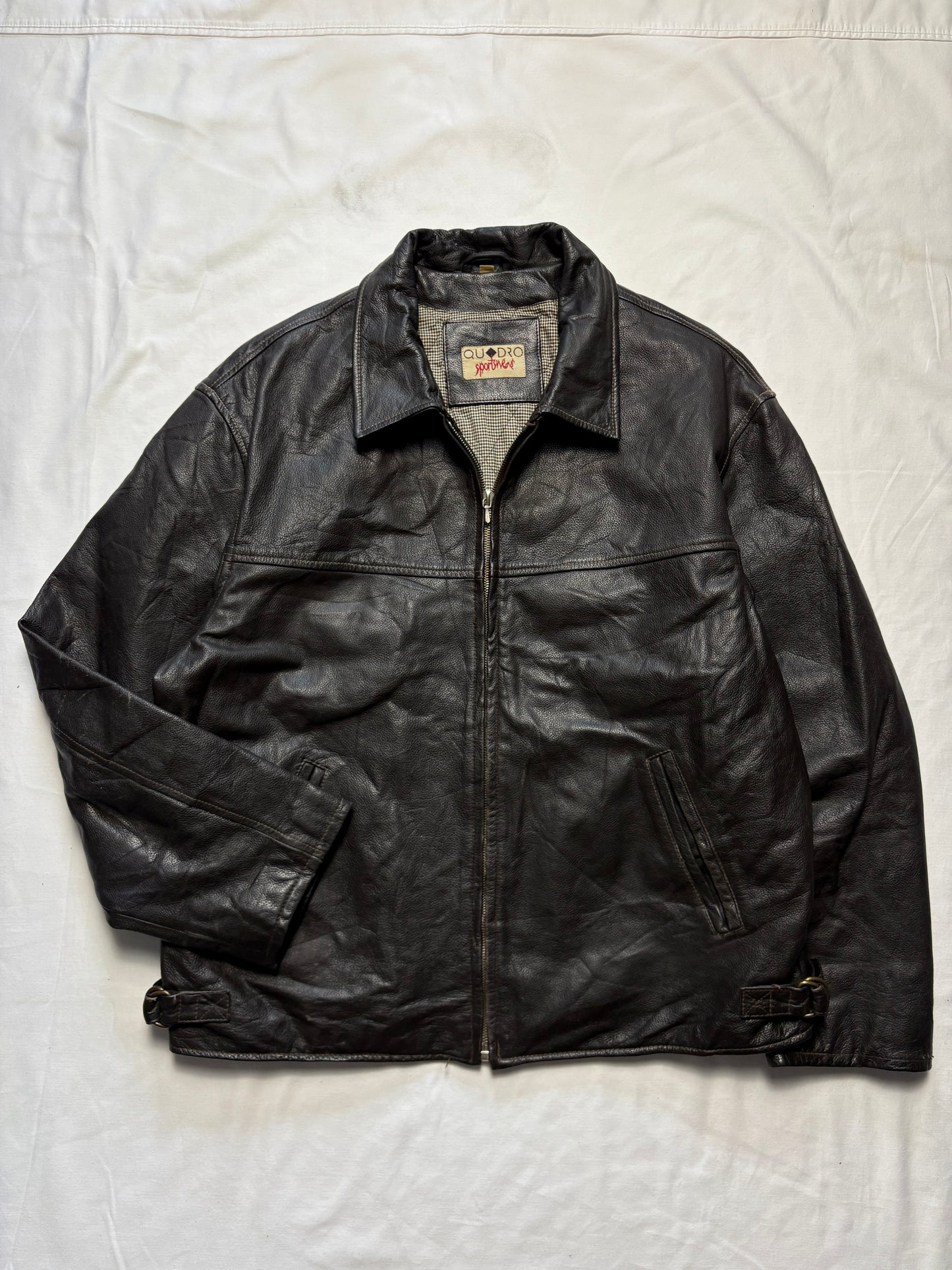 Vintage 90s Genuine Leather Jacket (L)