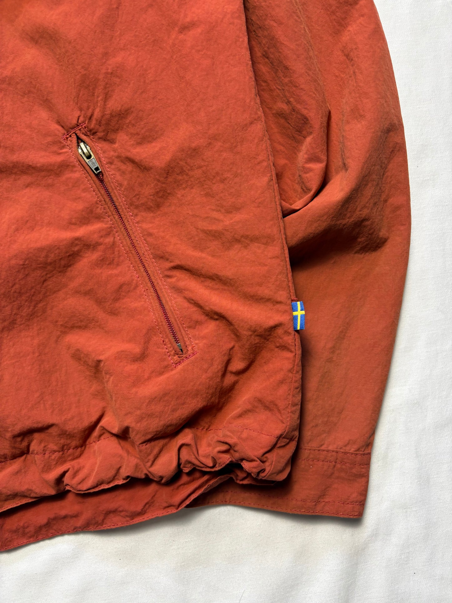 Fjall Raven 00s Orange Outdoors Zip Up Jacket (S)