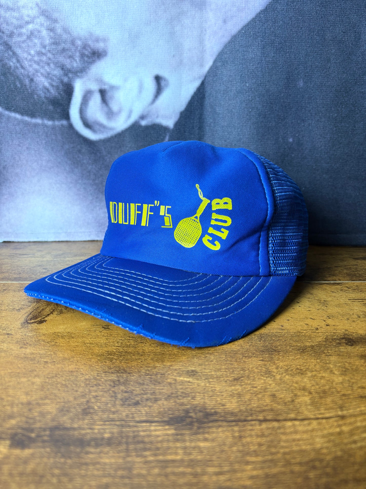 Vintage Tennis Club 90s Blue Trucker Hat