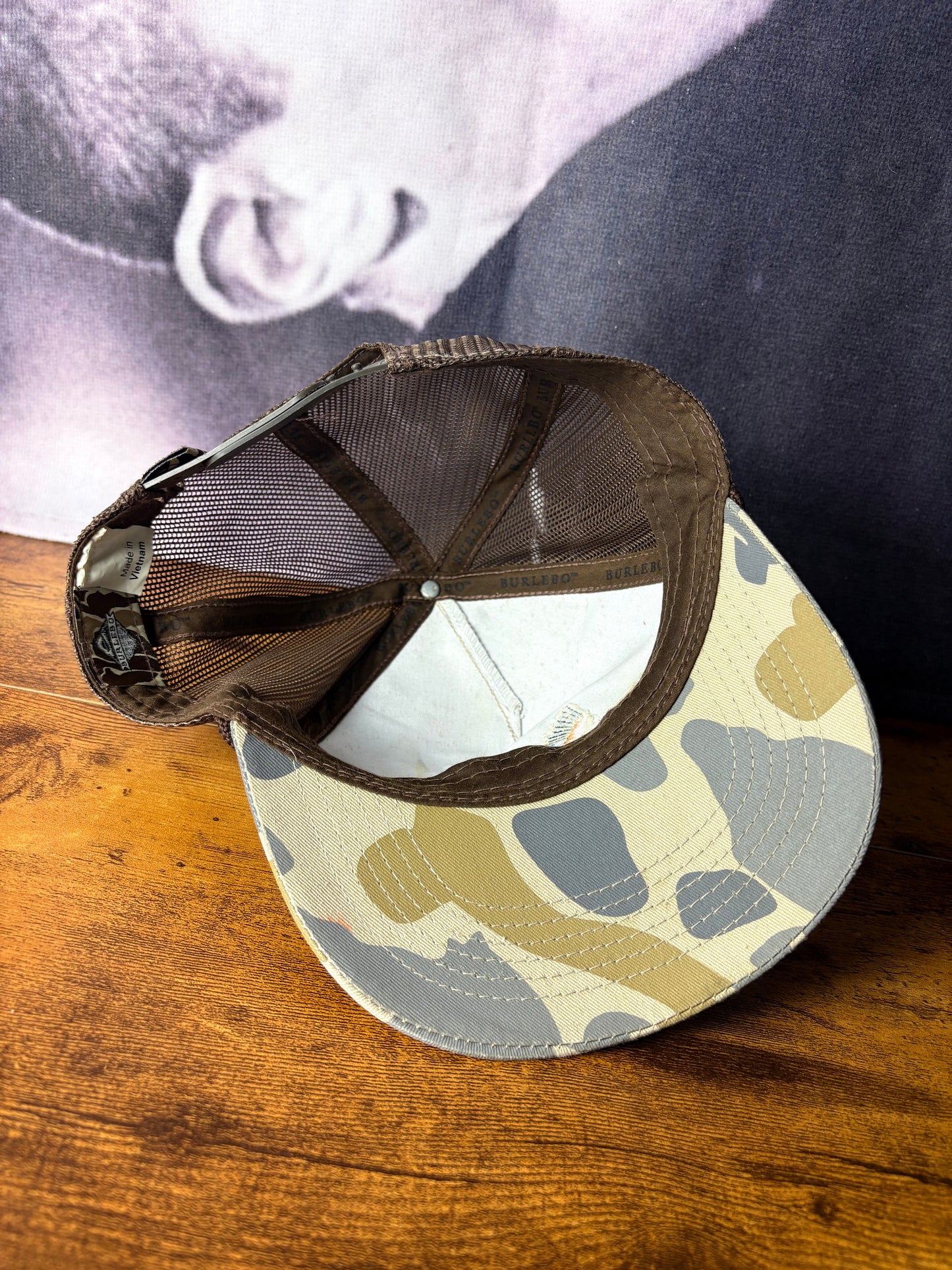Vintage Duck Camo 90s Embroidered Trucker Hat