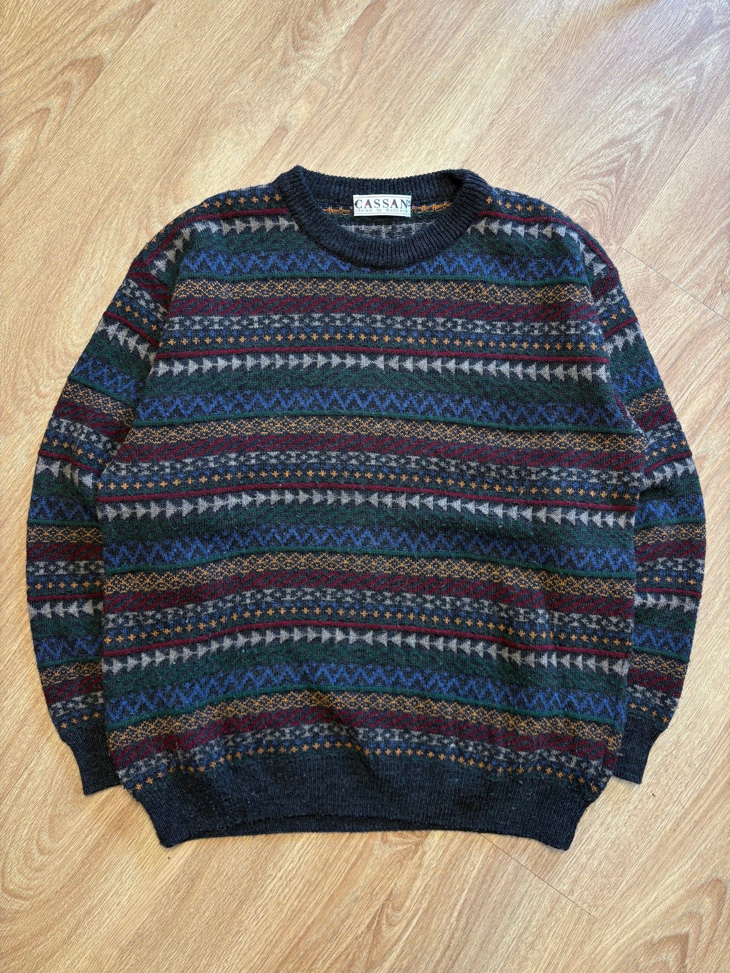 Vintage Marina Wool 90s Coogi Style Knit Jumper (M)