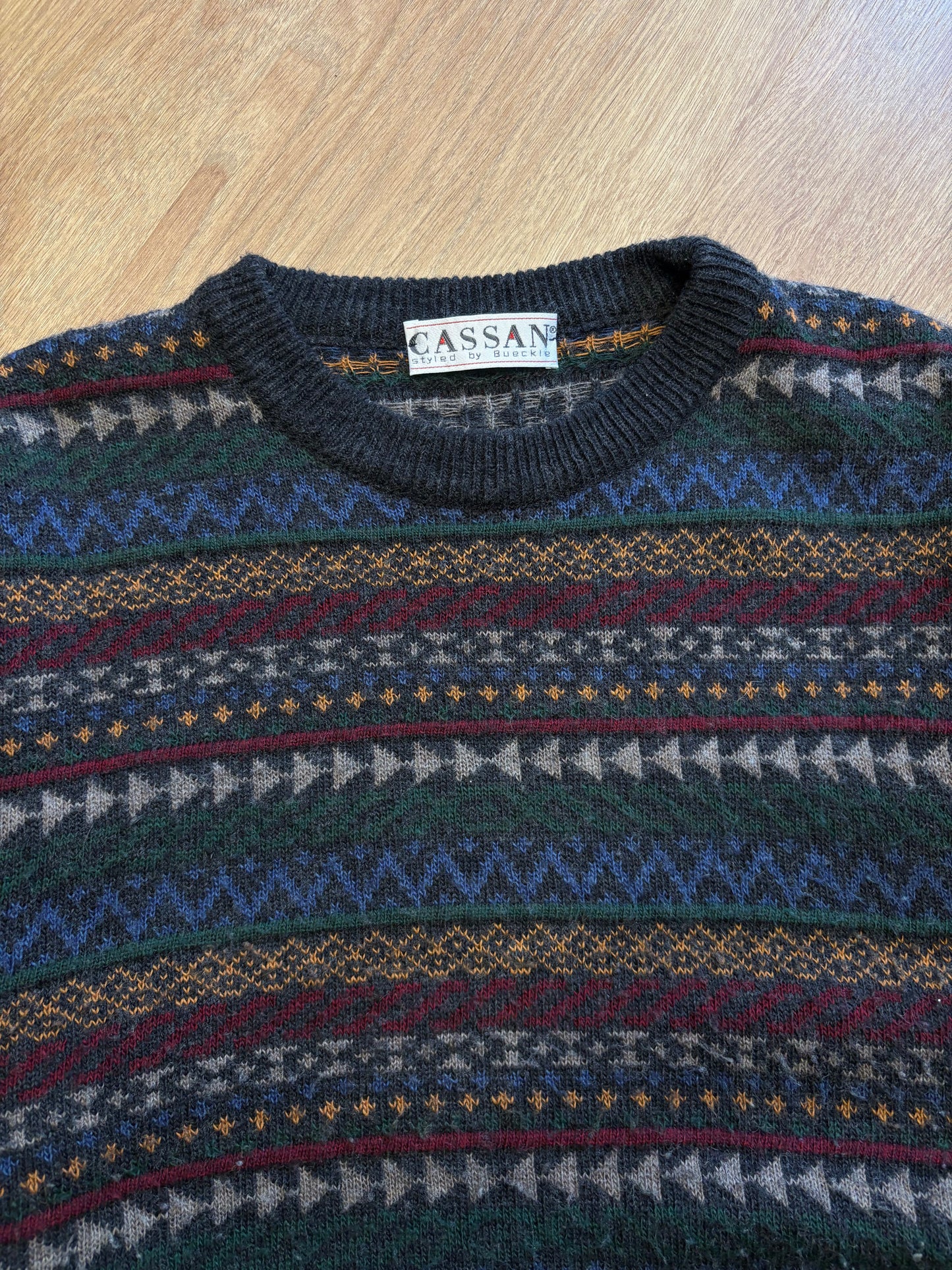 Vintage Marina Wool 90s Coogi Style Knit Jumper (M)