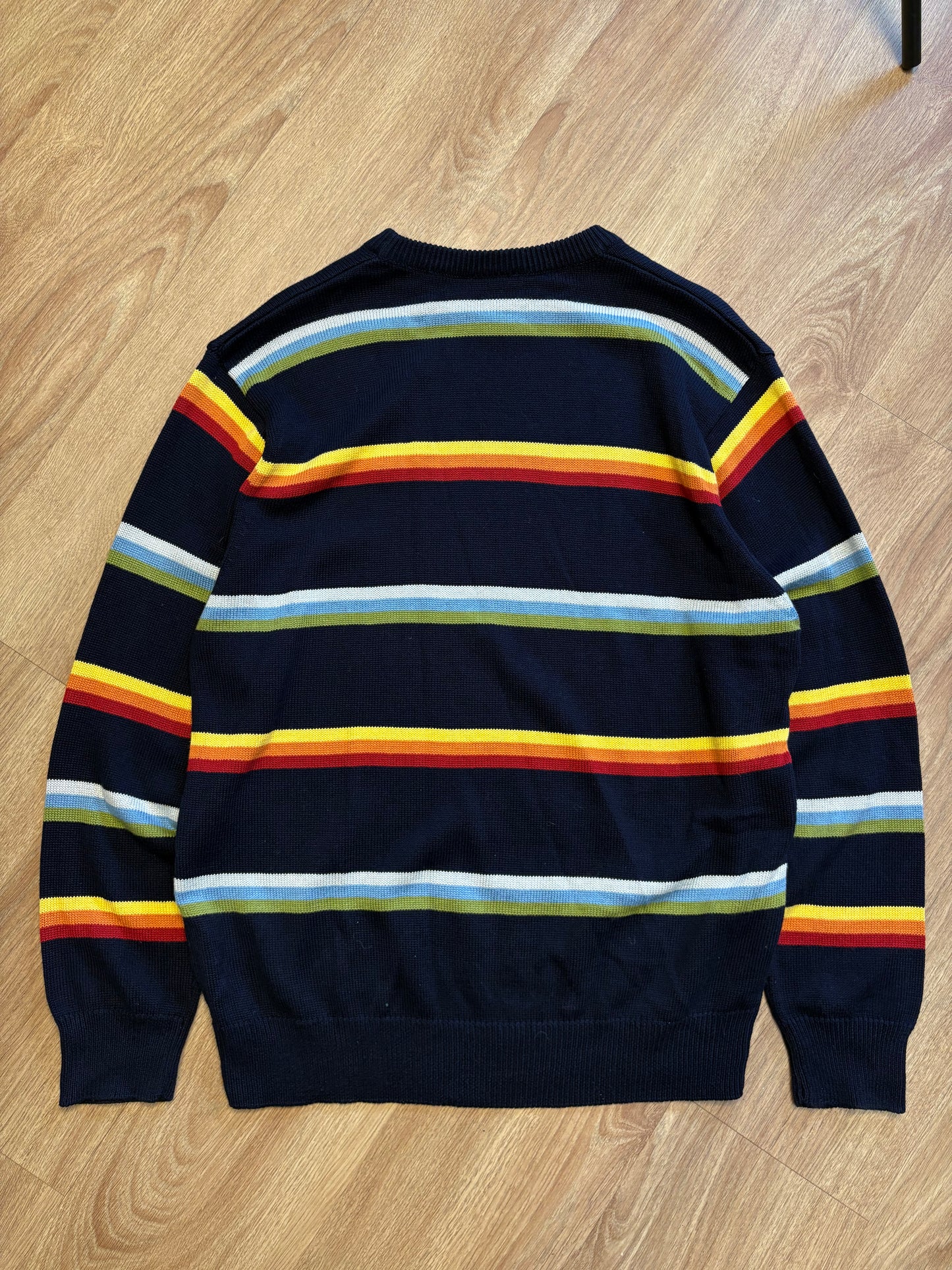 Dickies Workwear Navy Striped Knit Jumper (XL)