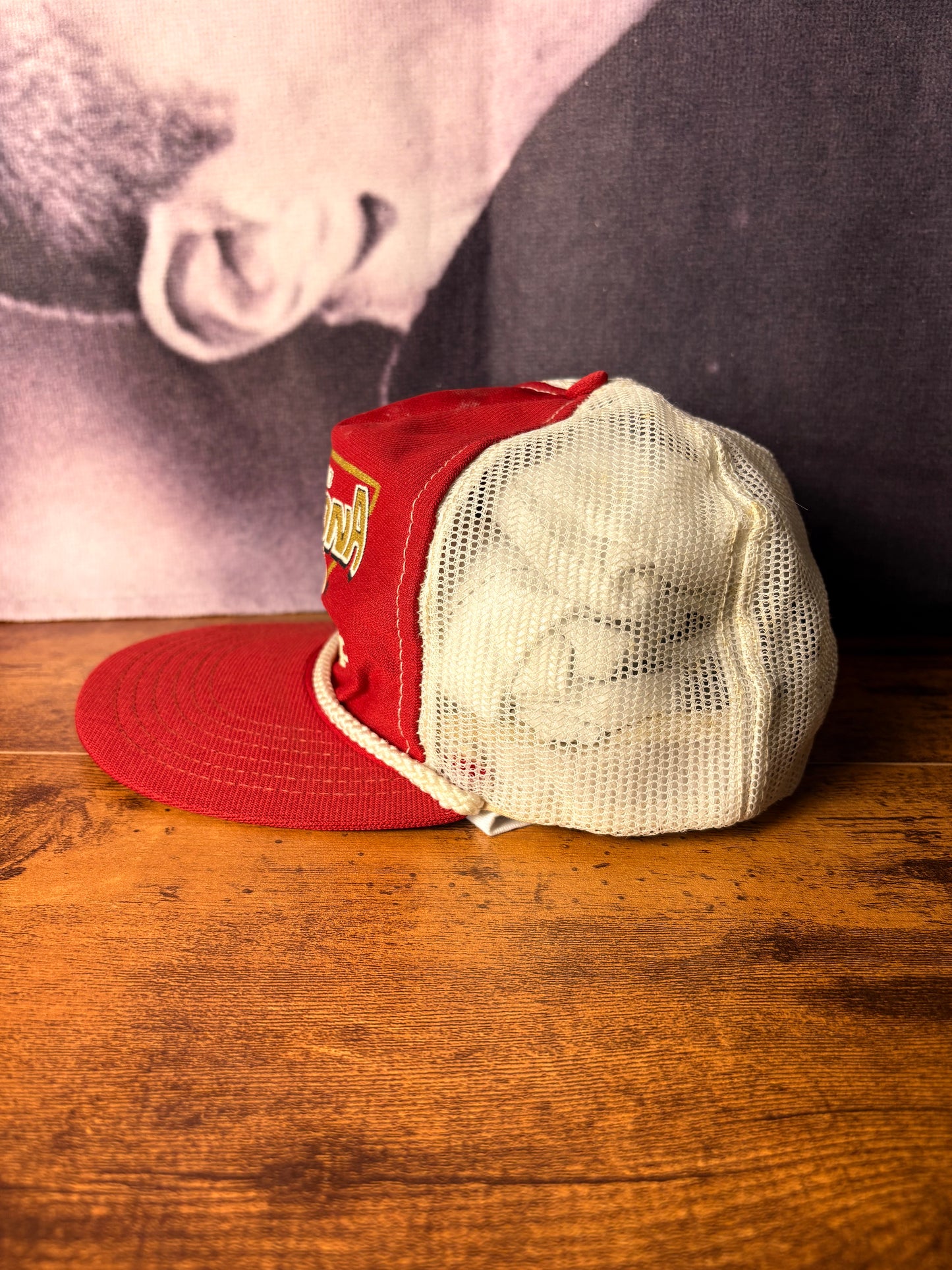 Vintage Nascar Daytona Red + White Trucker Hat