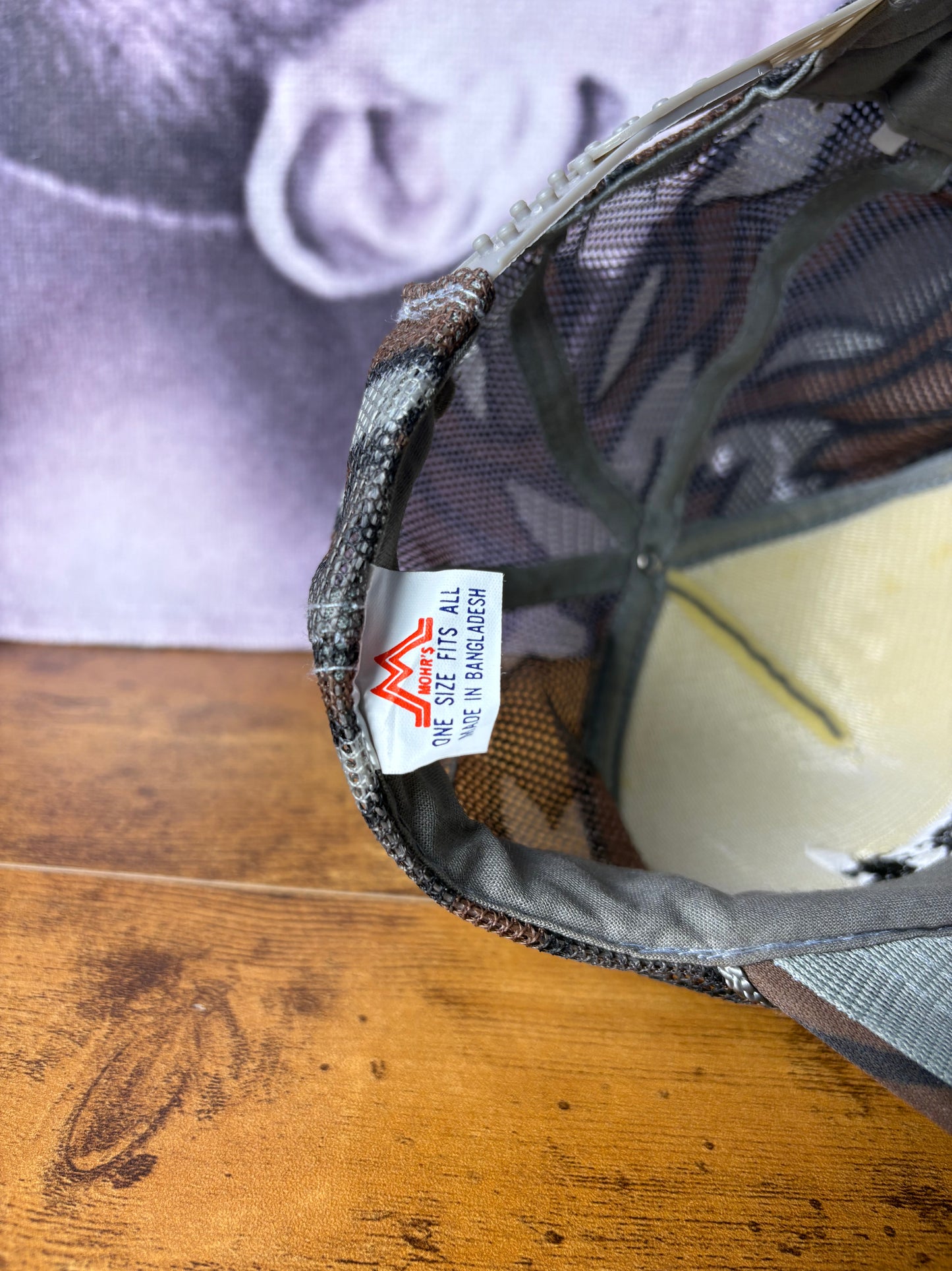 Vintage Hunting Camo + Grey Trucker Hat