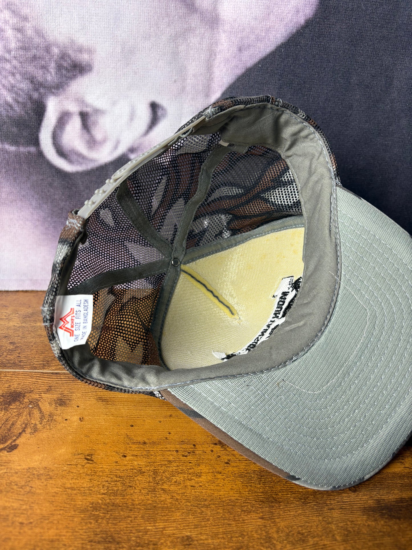 Vintage Hunting Camo + Grey Trucker Hat