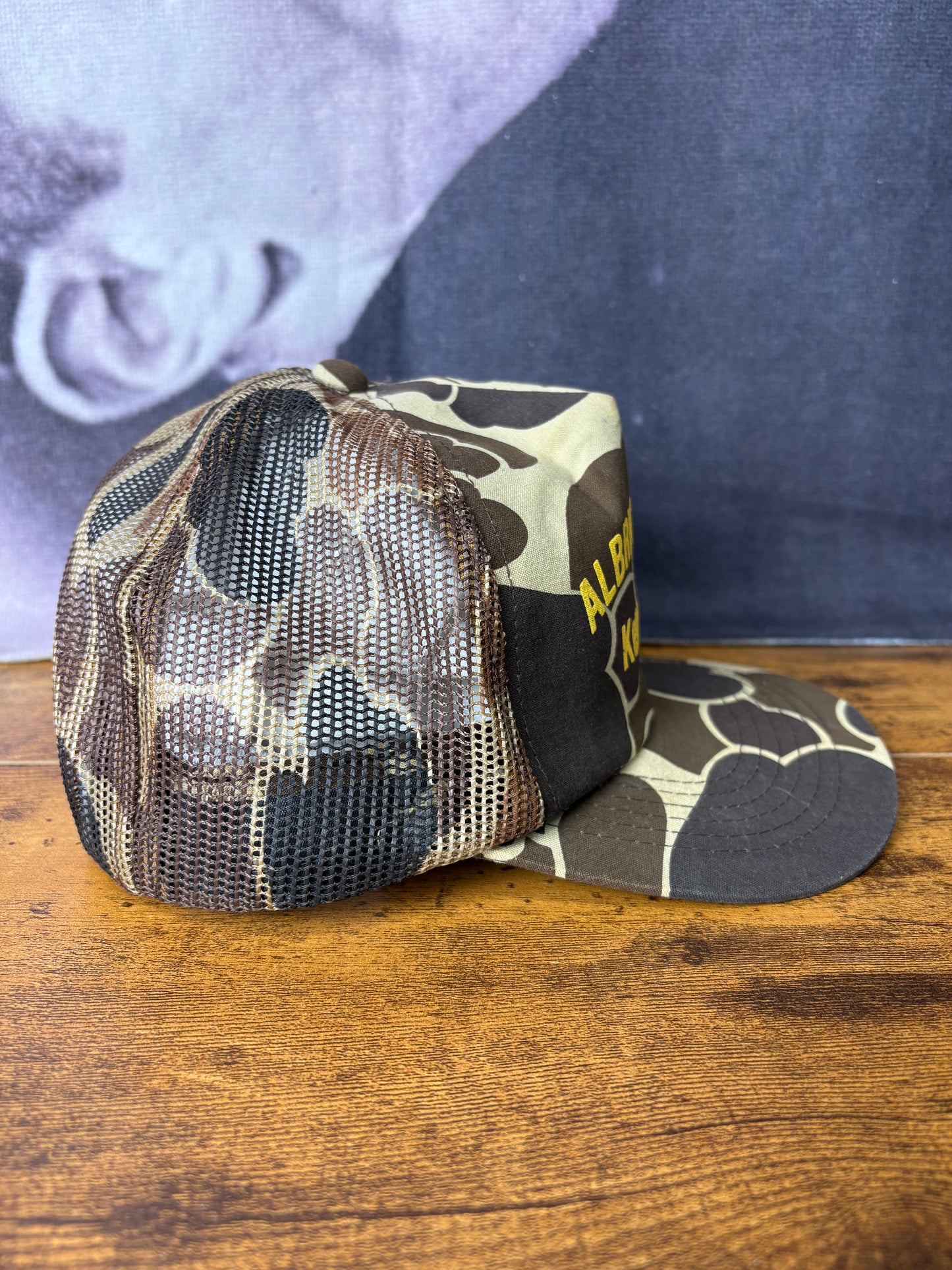 Vintage Duck Camo 90s Embroidered Trucker Hat