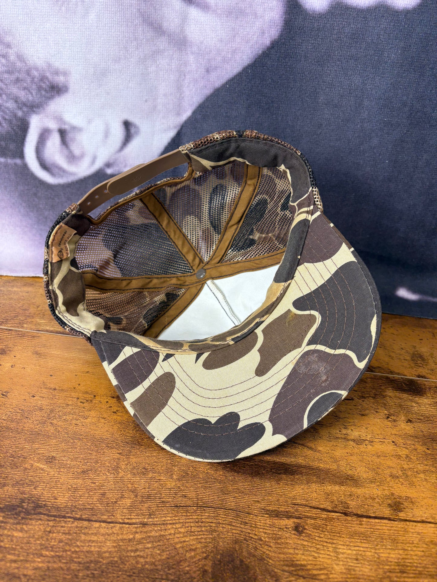 Vintage Duck Camo 90s Embroidered Trucker Hat
