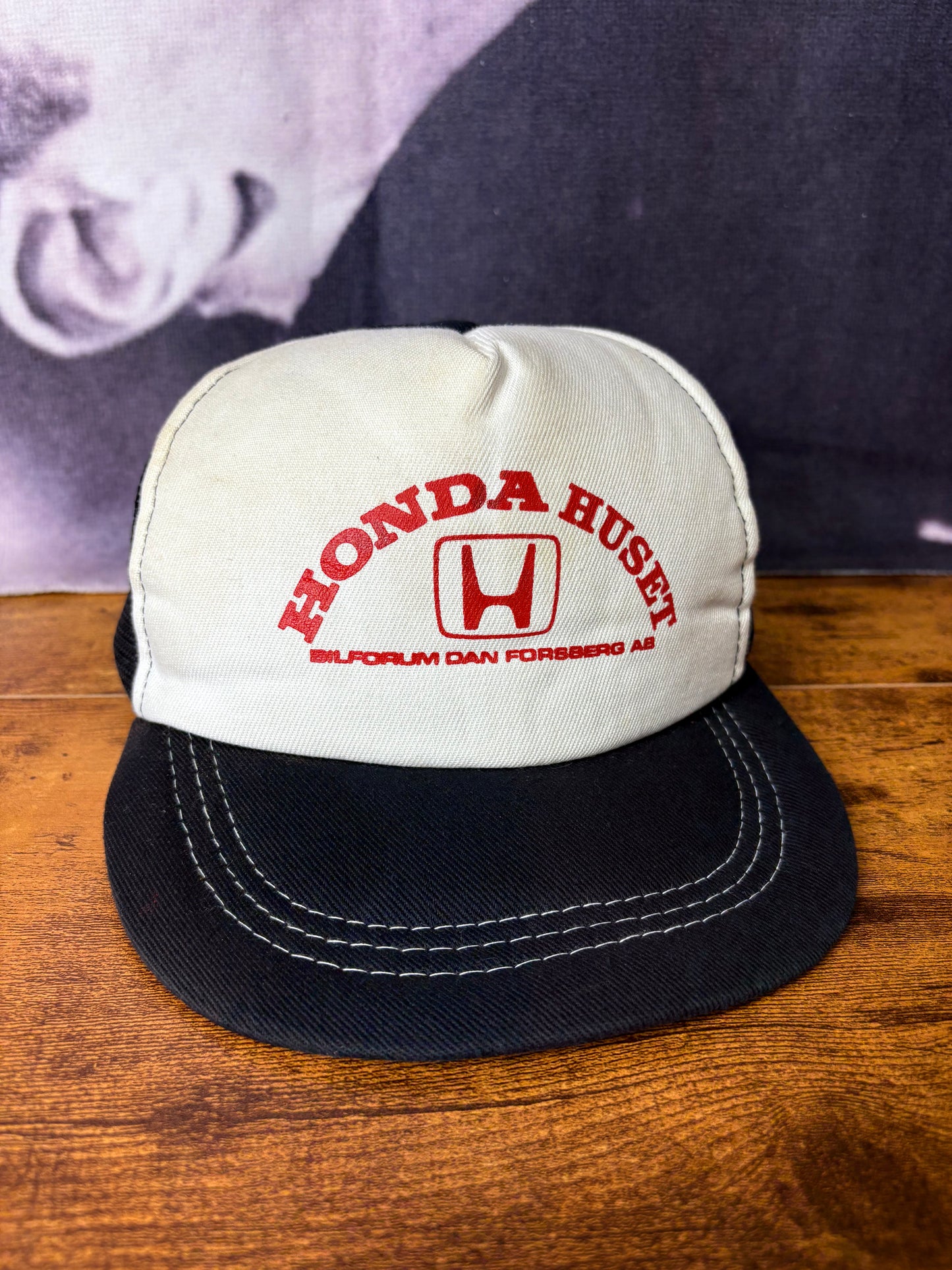 Vintage Honda Cars White + Black Trucker Hat