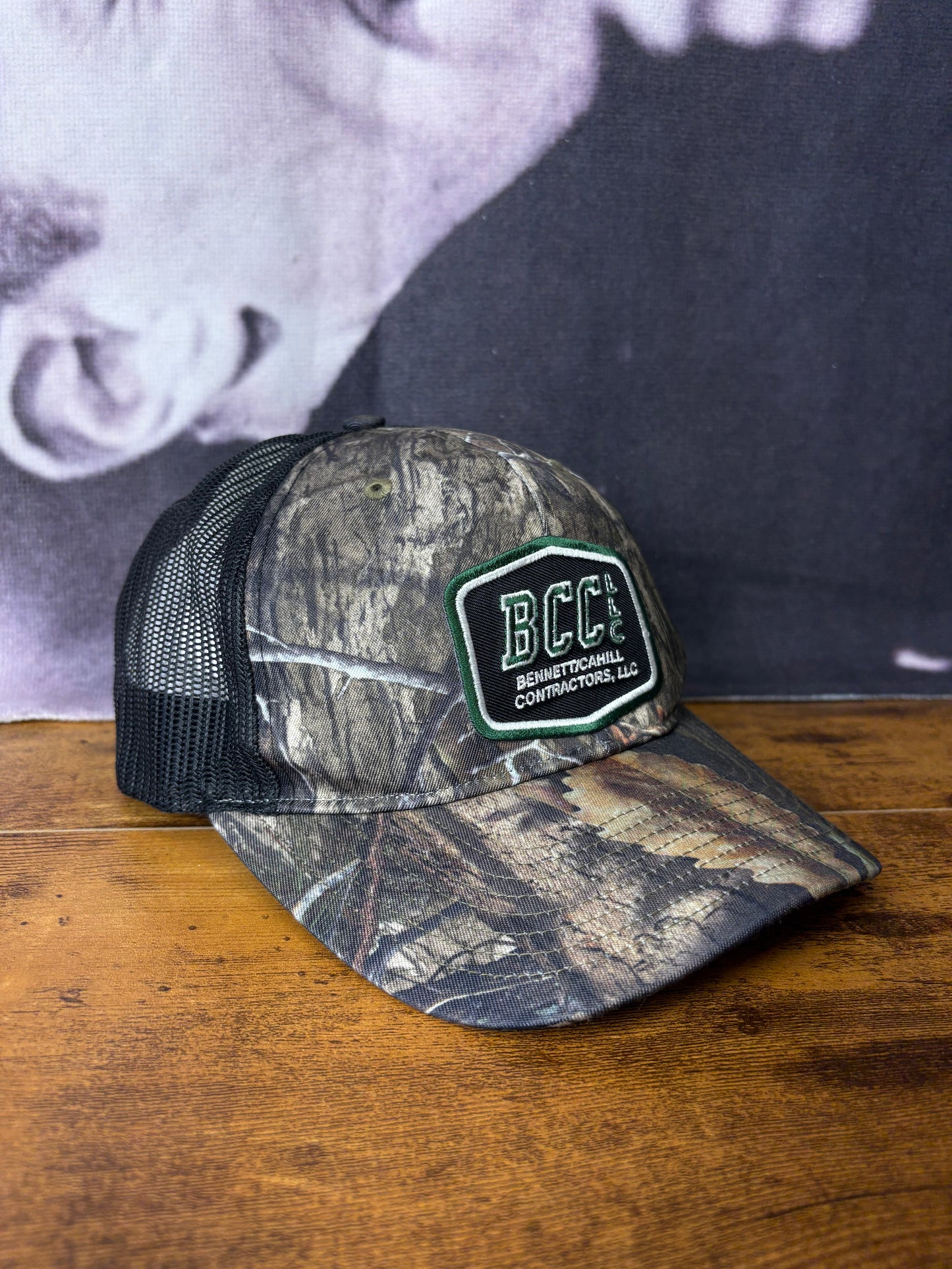 Vintage RealTree Camo + Black Trucker Hat